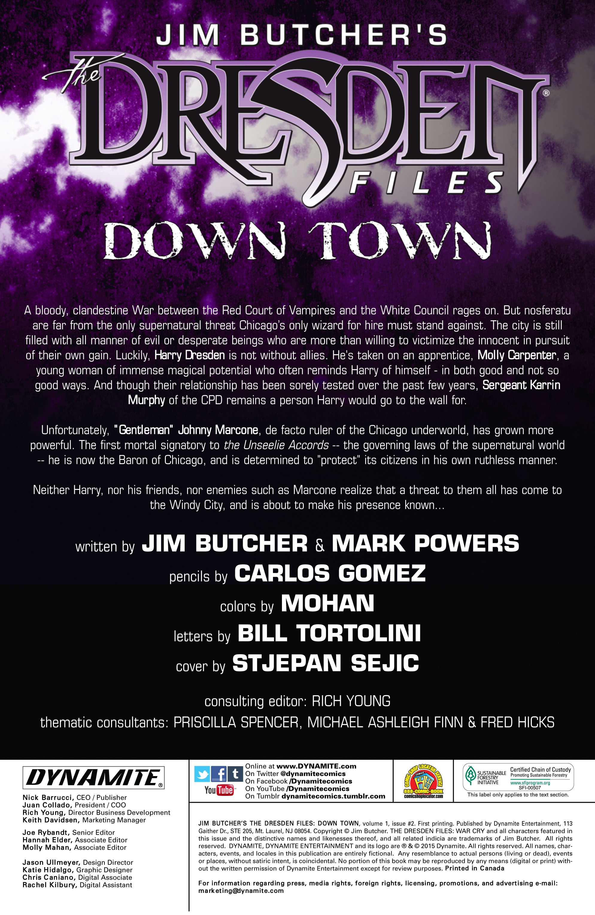 Read online Jim Butcher's The Dresden Files: Down Town comic -  Issue #2 - 2