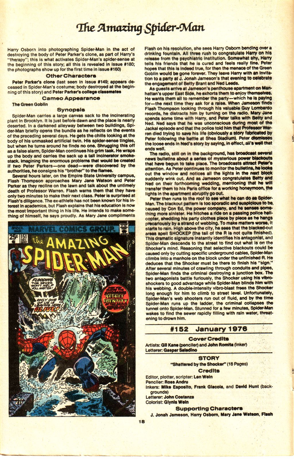 Read online The Official Marvel Index to The Amazing Spider-Man comic -  Issue #6 - 20