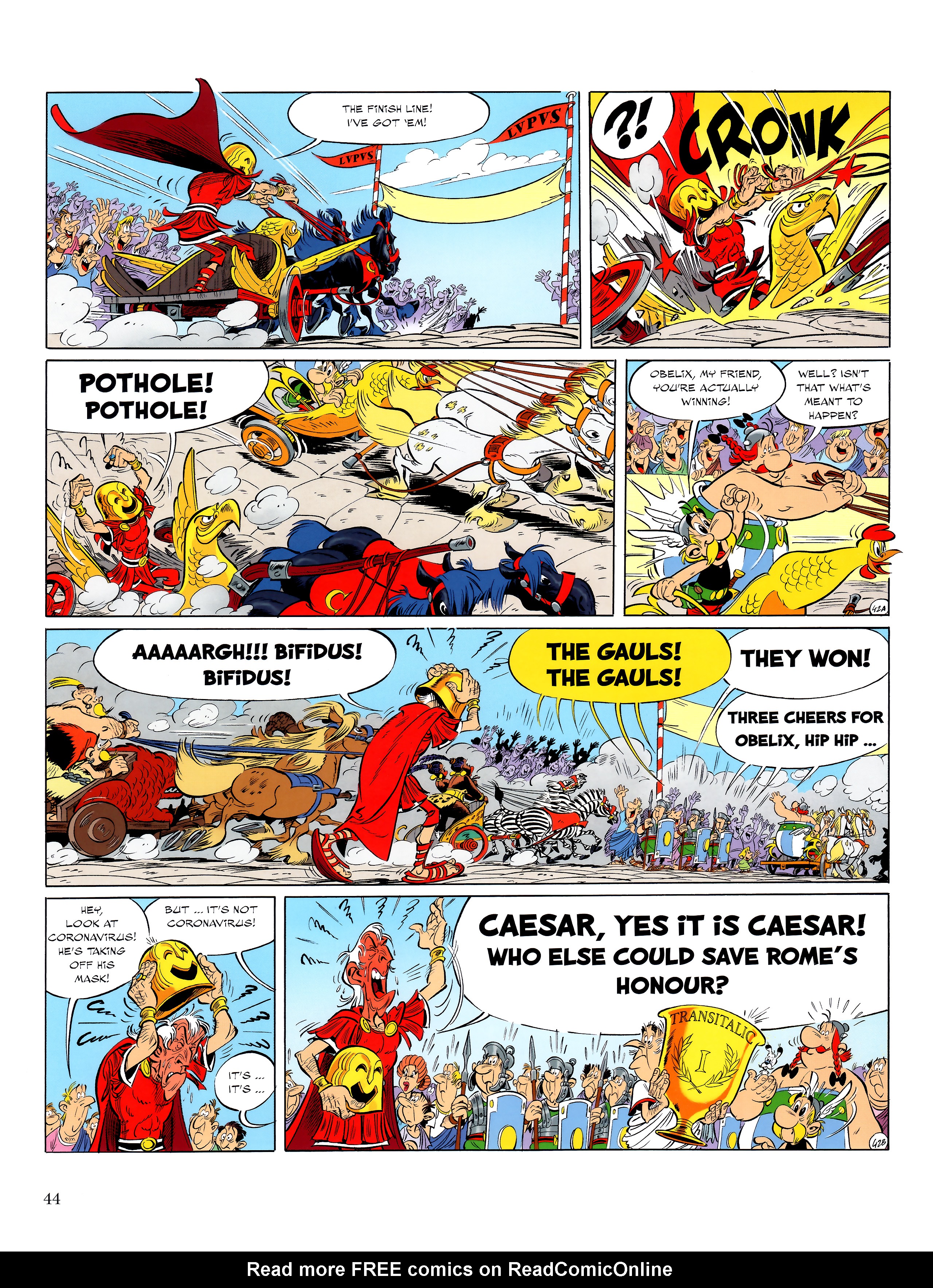 Read online Asterix comic -  Issue #37 - 45