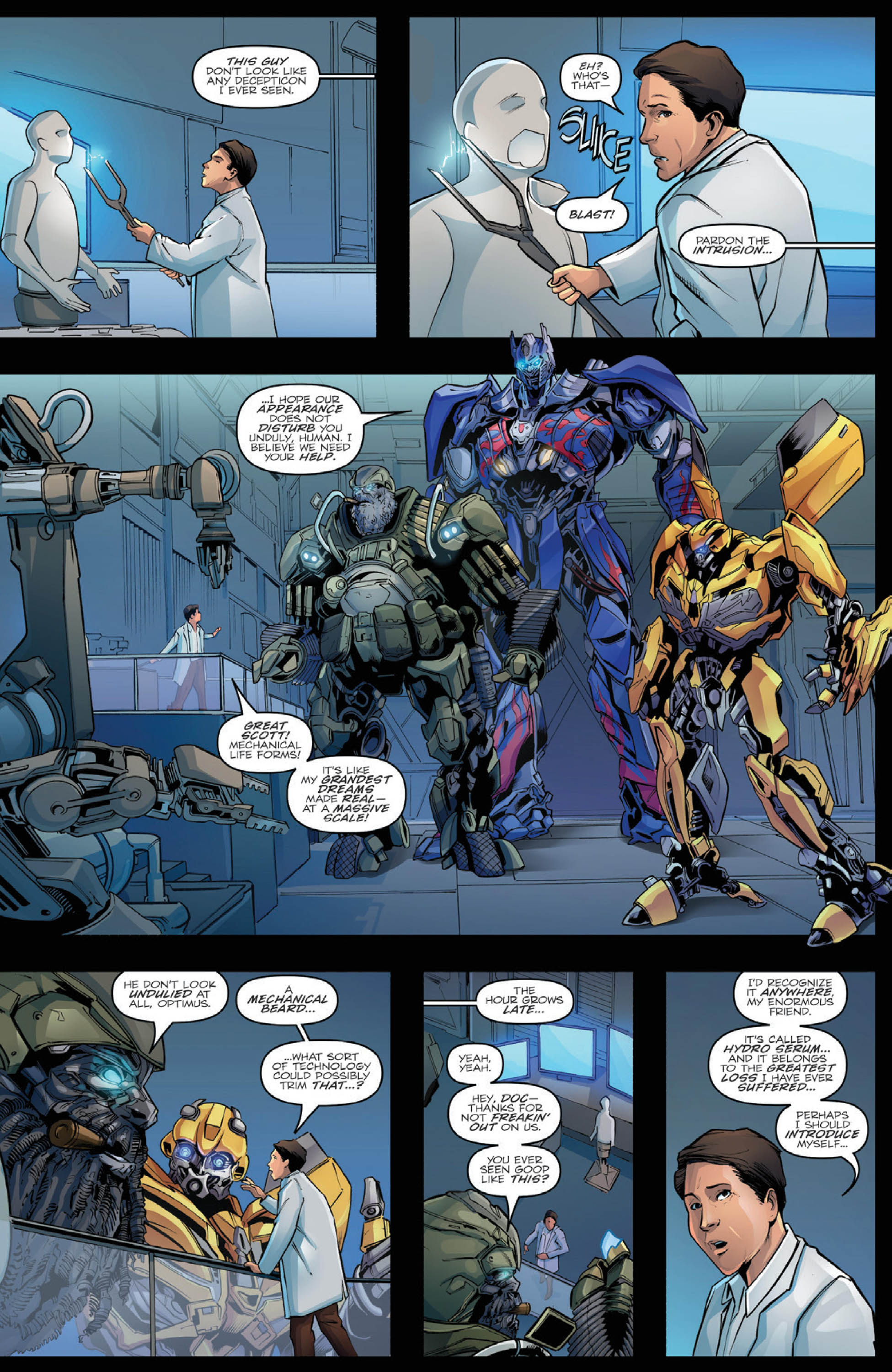 Read online Schick Hydrobot & the Transformers: A New Friend comic -  Issue # Full - 12