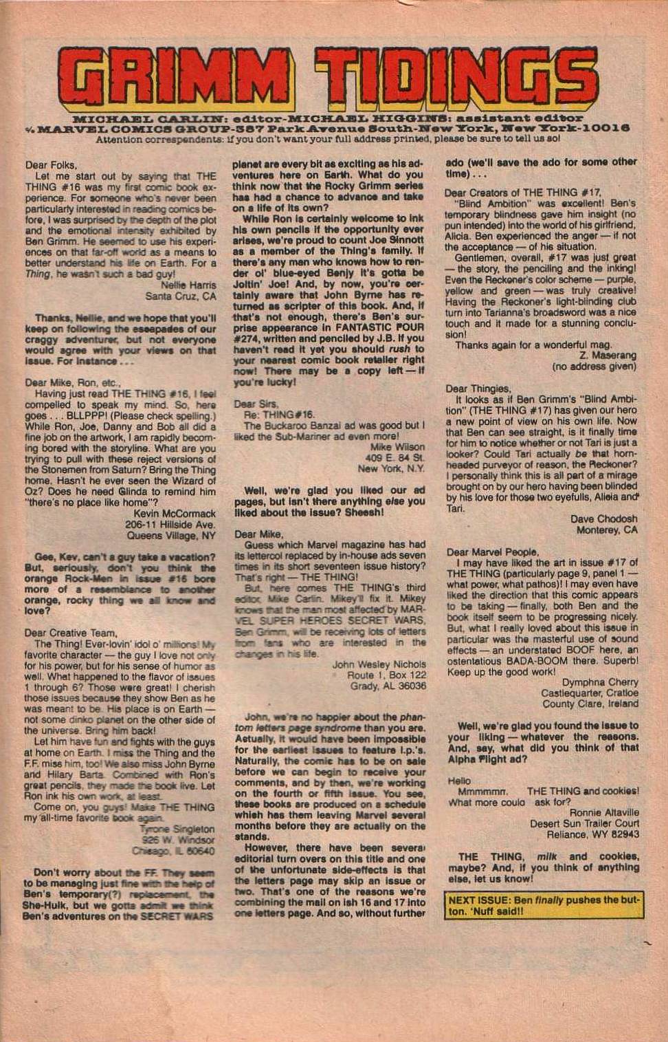 Read online The Thing comic -  Issue #21 - 25