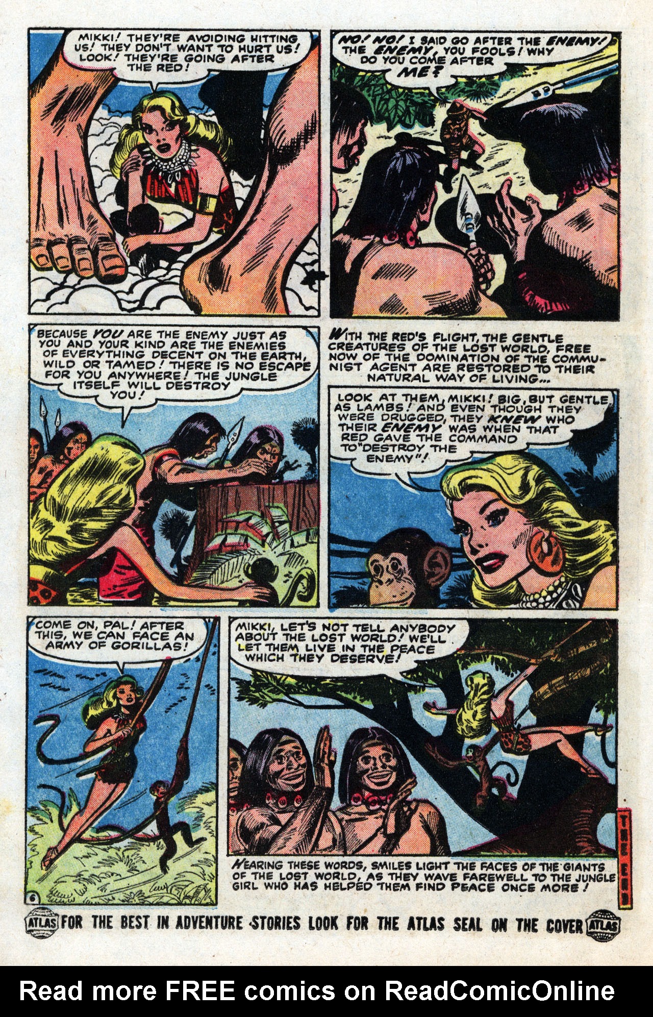 Read online Lorna, The Jungle Girl comic -  Issue #13 - 16