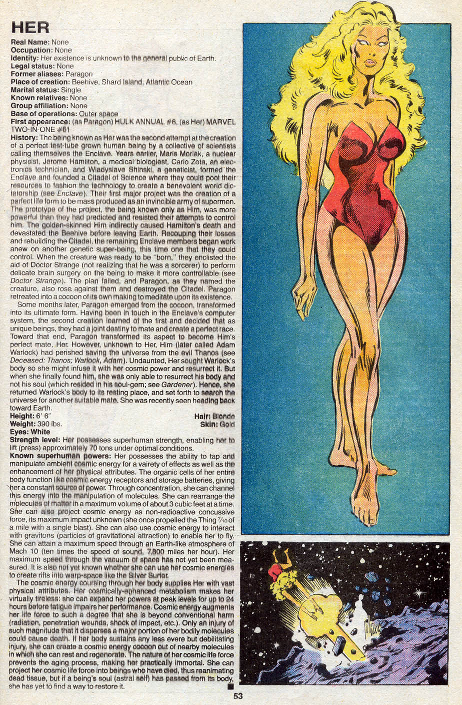 Read online The Official Handbook of the Marvel Universe Deluxe Edition comic -  Issue #5 - 55