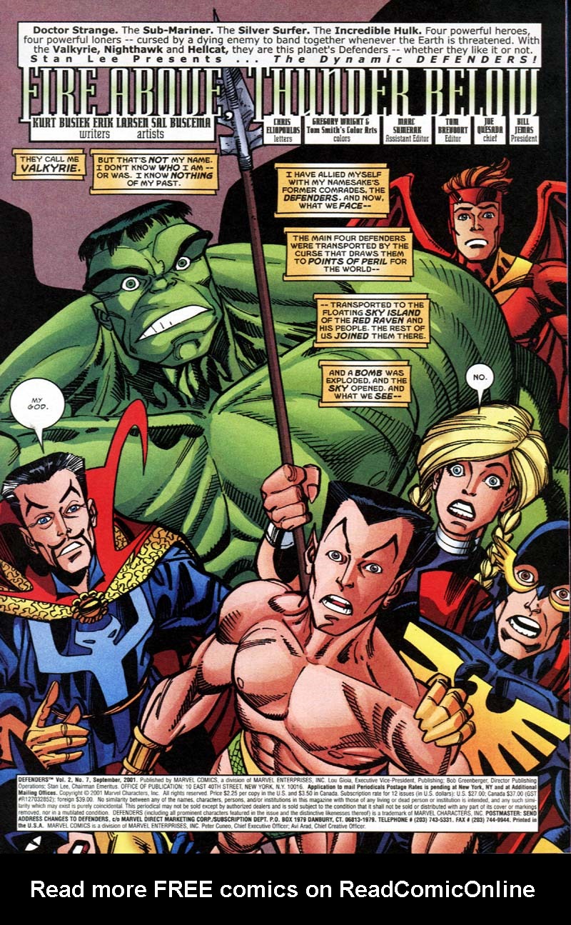 Read online Defenders (2001) comic -  Issue #7 - 2