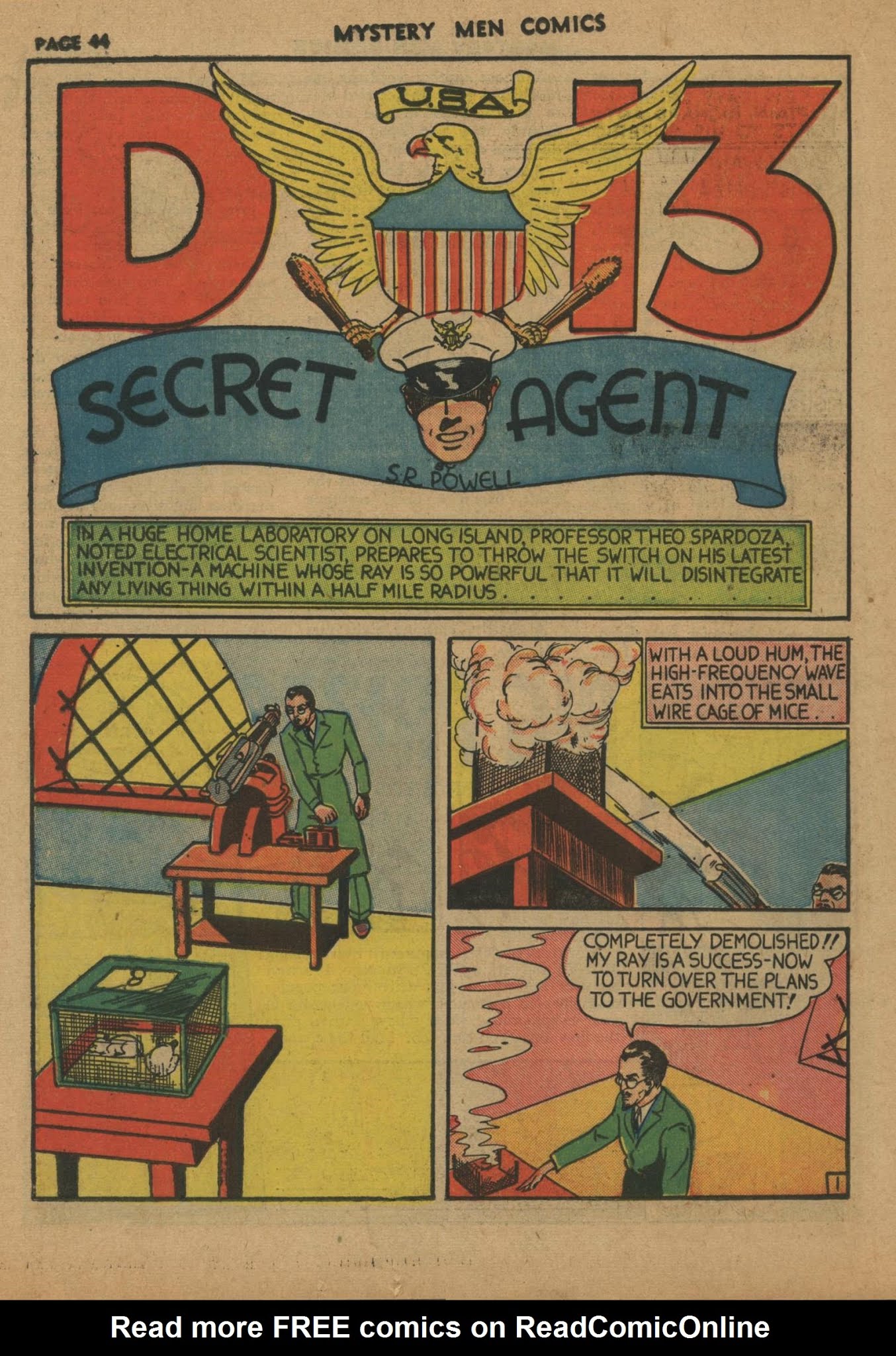 Read online Mystery Men Comics comic -  Issue #9 - 46