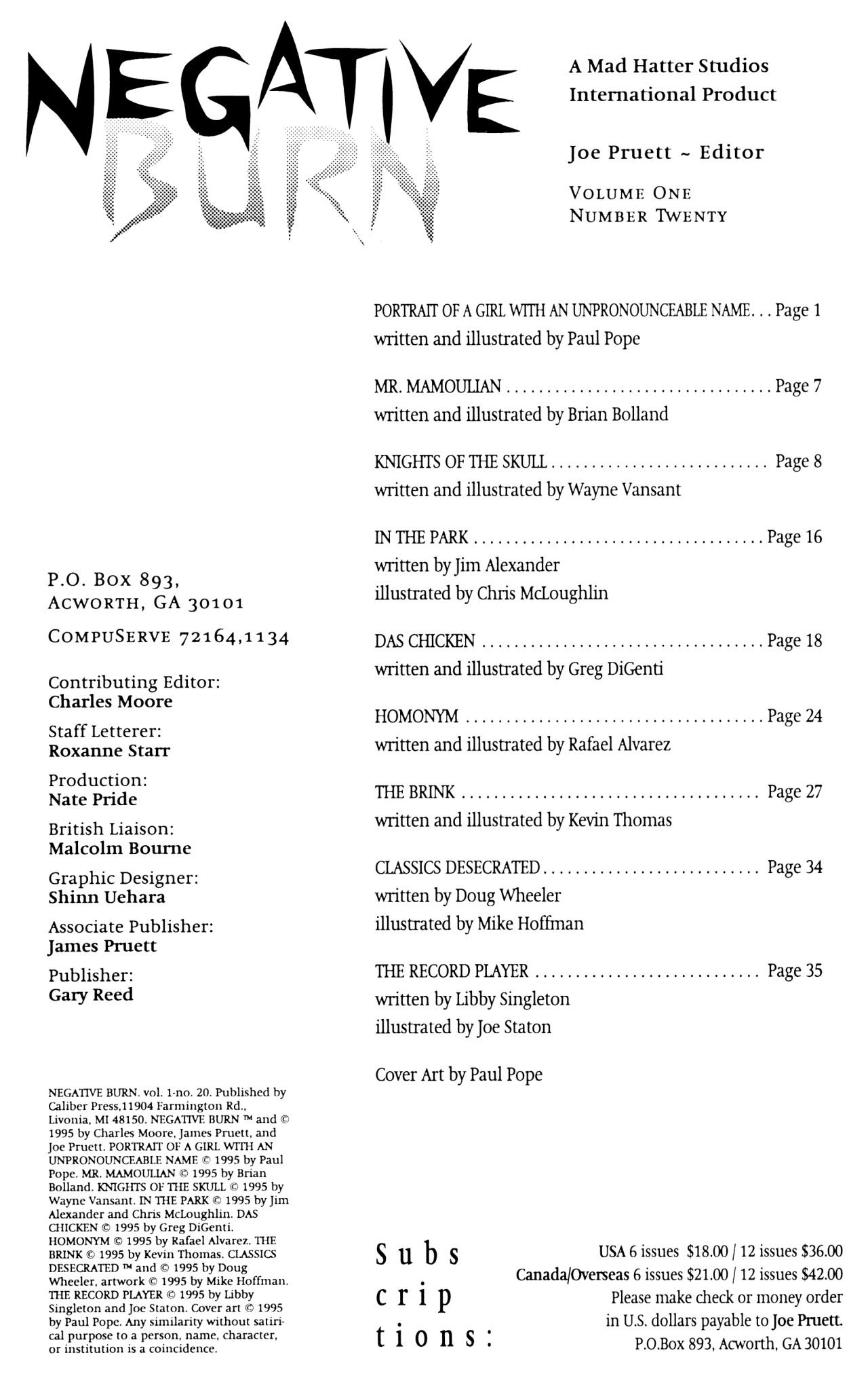 Read online Negative Burn comic -  Issue #20 - 2