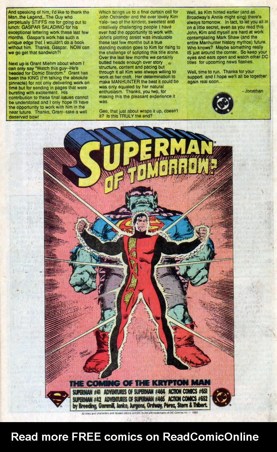 Read online Manhunter (1988) comic -  Issue #24 - 25