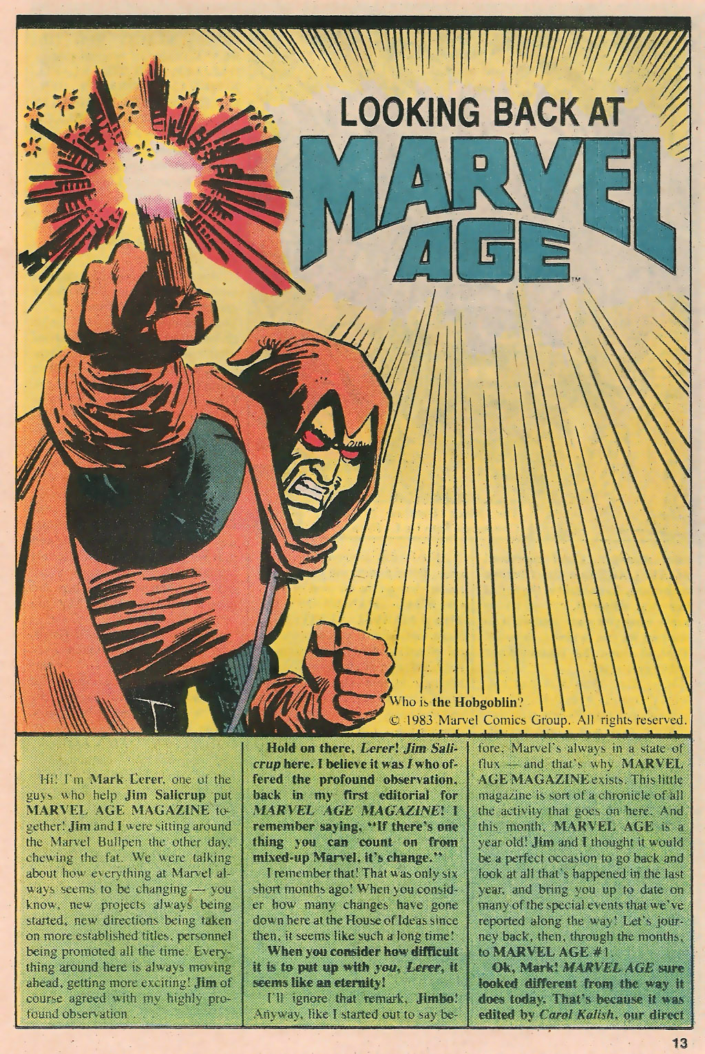 Read online Marvel Age comic -  Issue #12 - 15