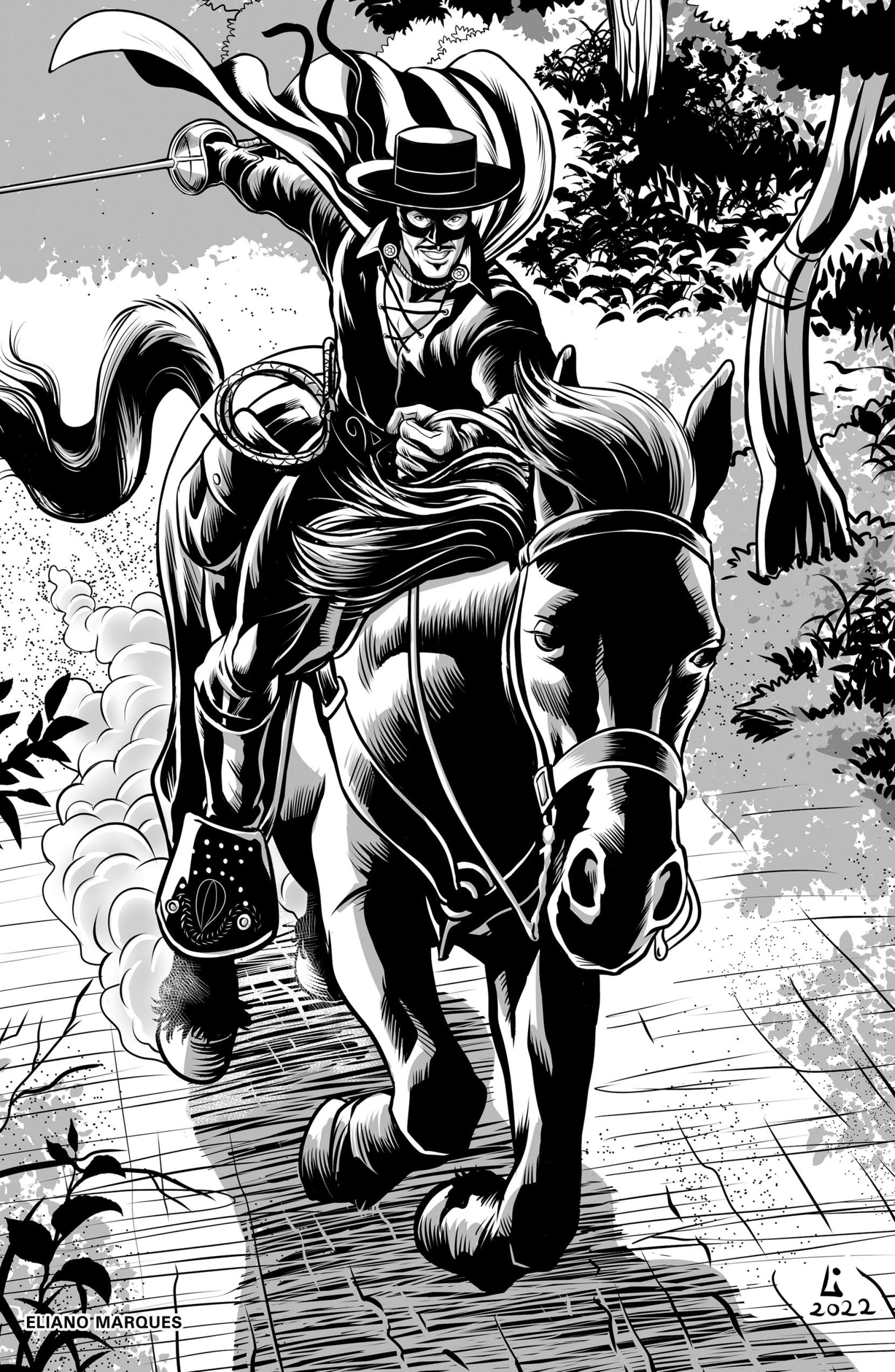 Read online Zorro Black & White Noir comic -  Issue # Full - 20