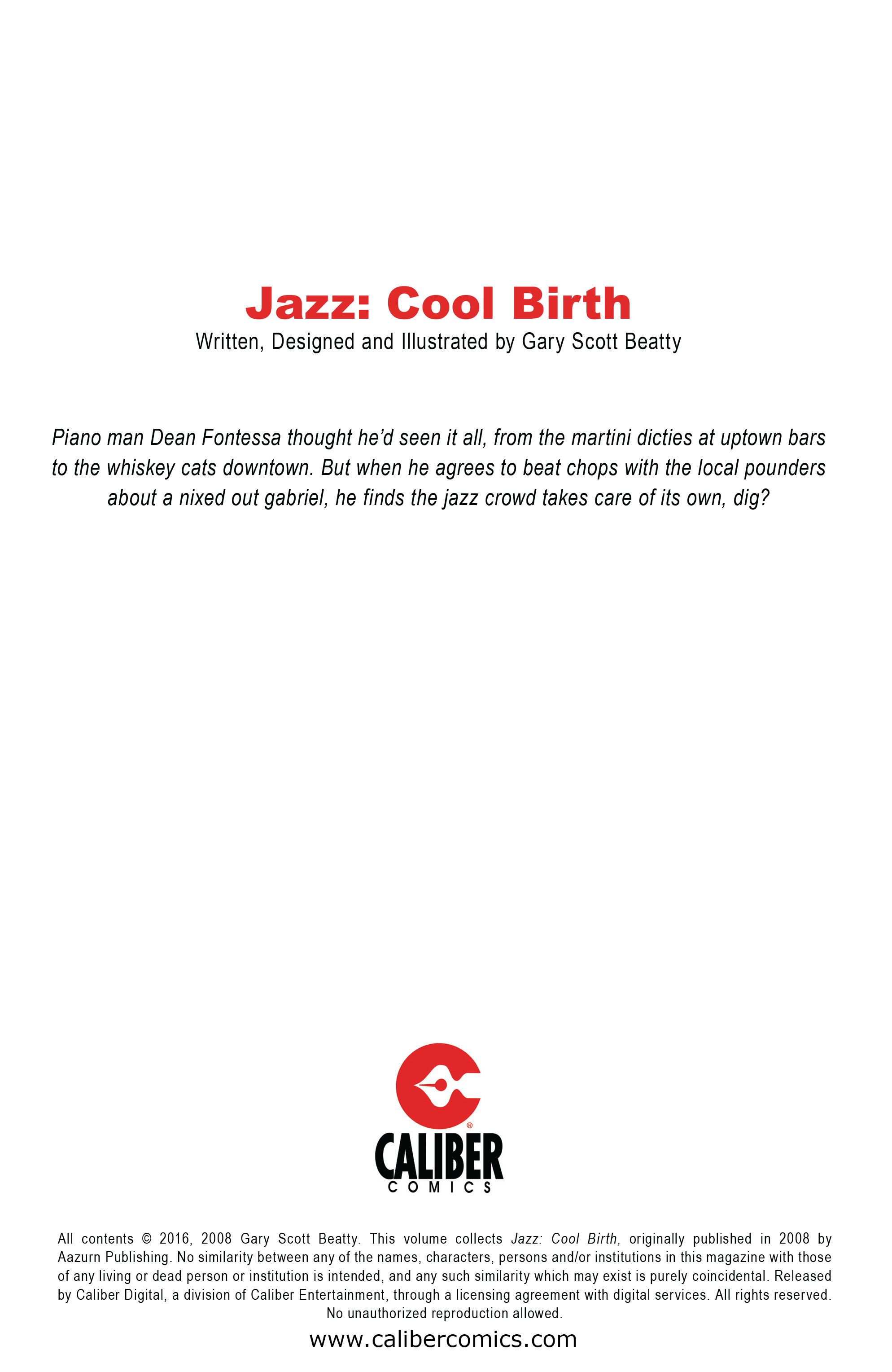 Read online Jazz: Cool Birth comic -  Issue #1 - 2
