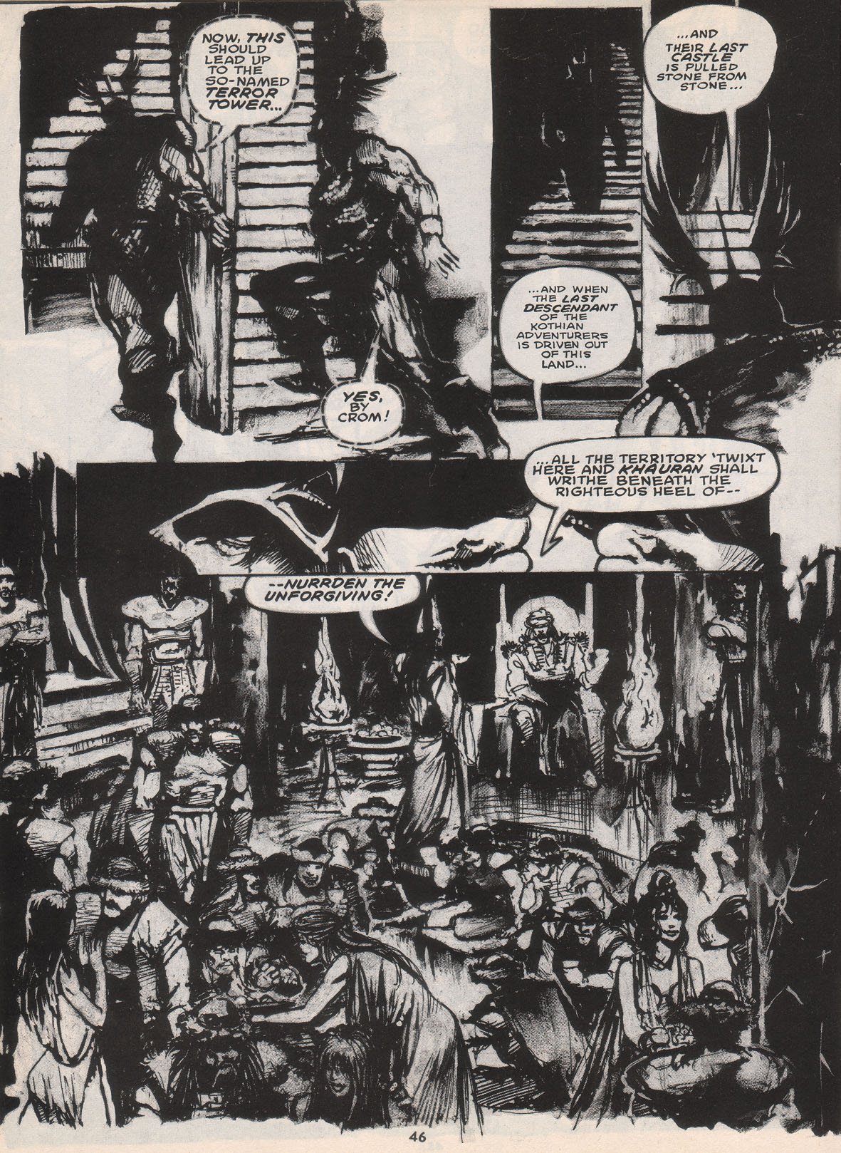 Read online The Savage Sword Of Conan comic -  Issue #222 - 47