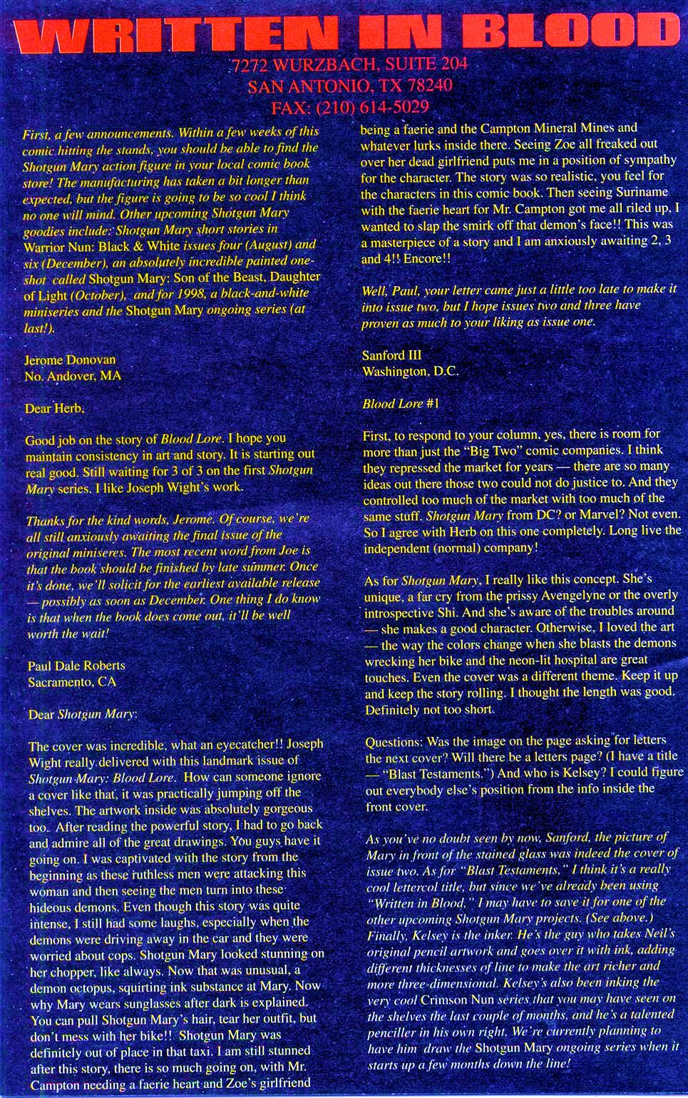 Read online Shotgun Mary: Blood Lore comic -  Issue #3 - 26