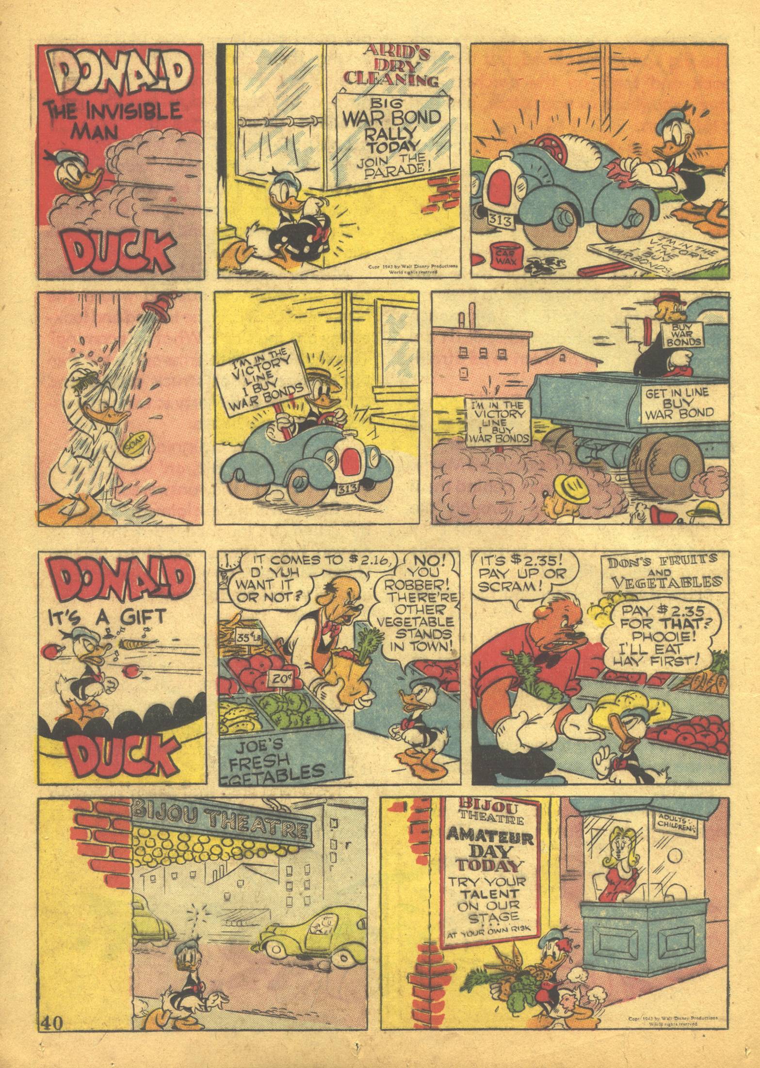 Read online Walt Disney's Comics and Stories comic -  Issue #41 - 42