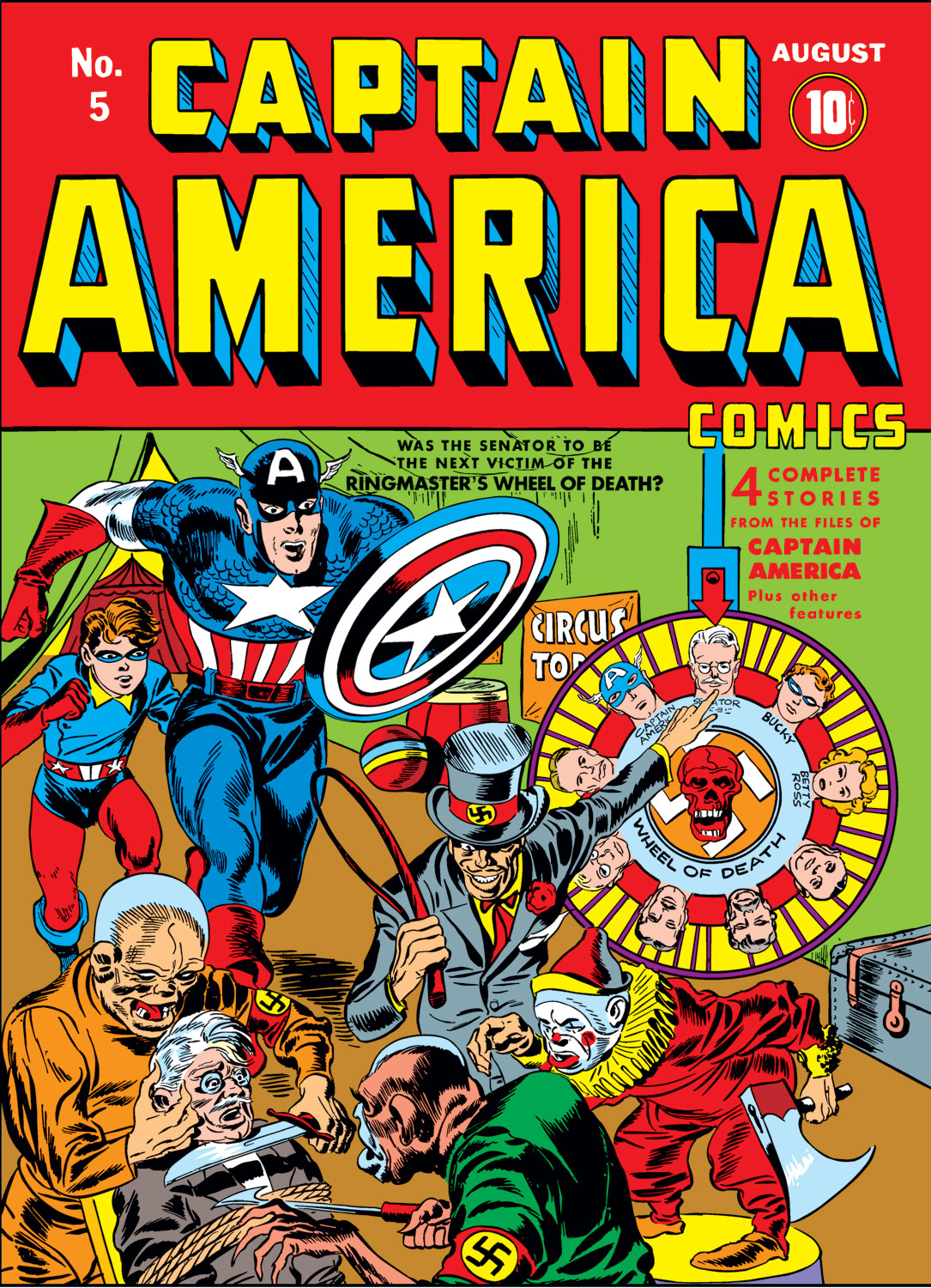 Read online Captain America Comics comic -  Issue #5 - 1