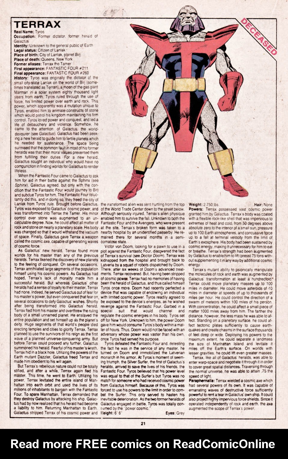 The Official Handbook of the Marvel Universe issue 14 - Page 22