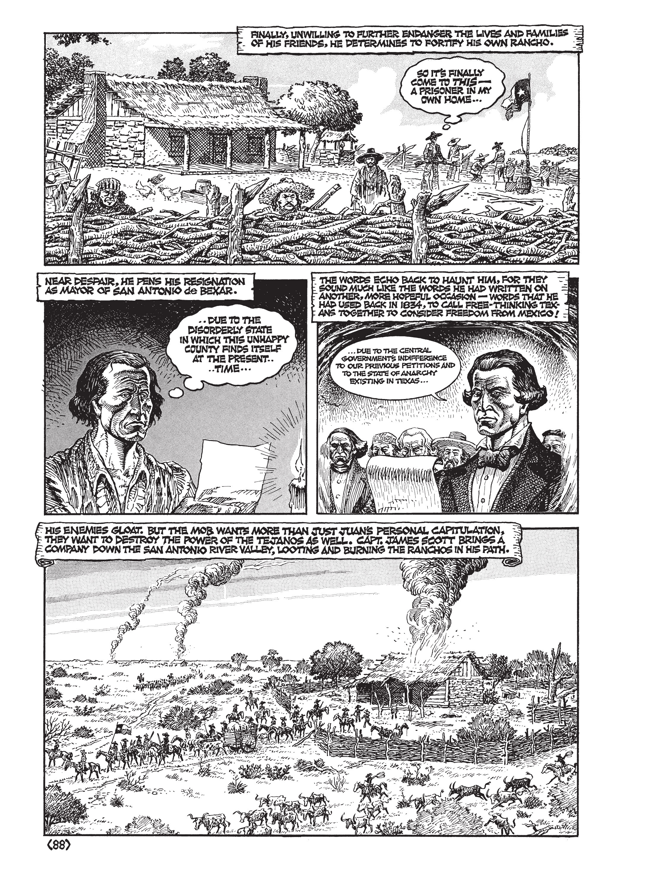 Read online Jack Jackson's American History: Los Tejanos and Lost Cause comic -  Issue # TPB (Part 1) - 91