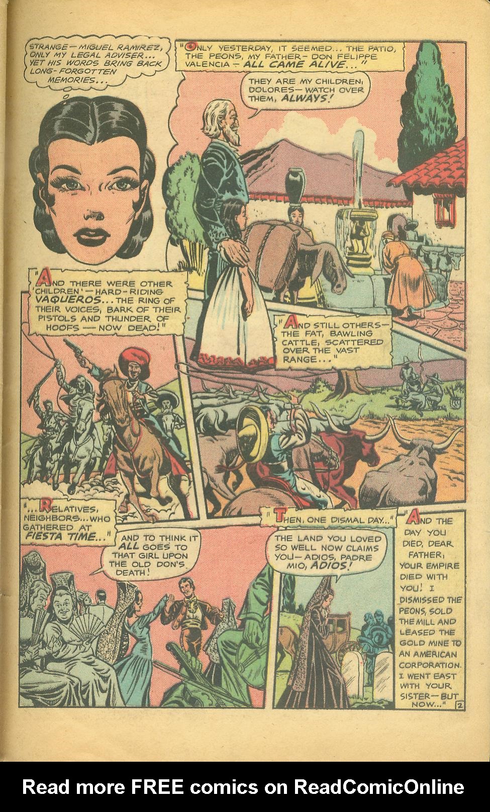Read online Cowgirl Romances (1950) comic -  Issue #2 - 40