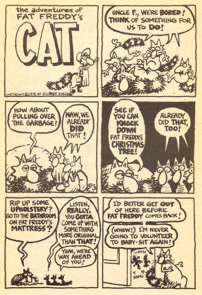 Read online Adventures of Fat Freddy's Cat comic -  Issue #5 - 25