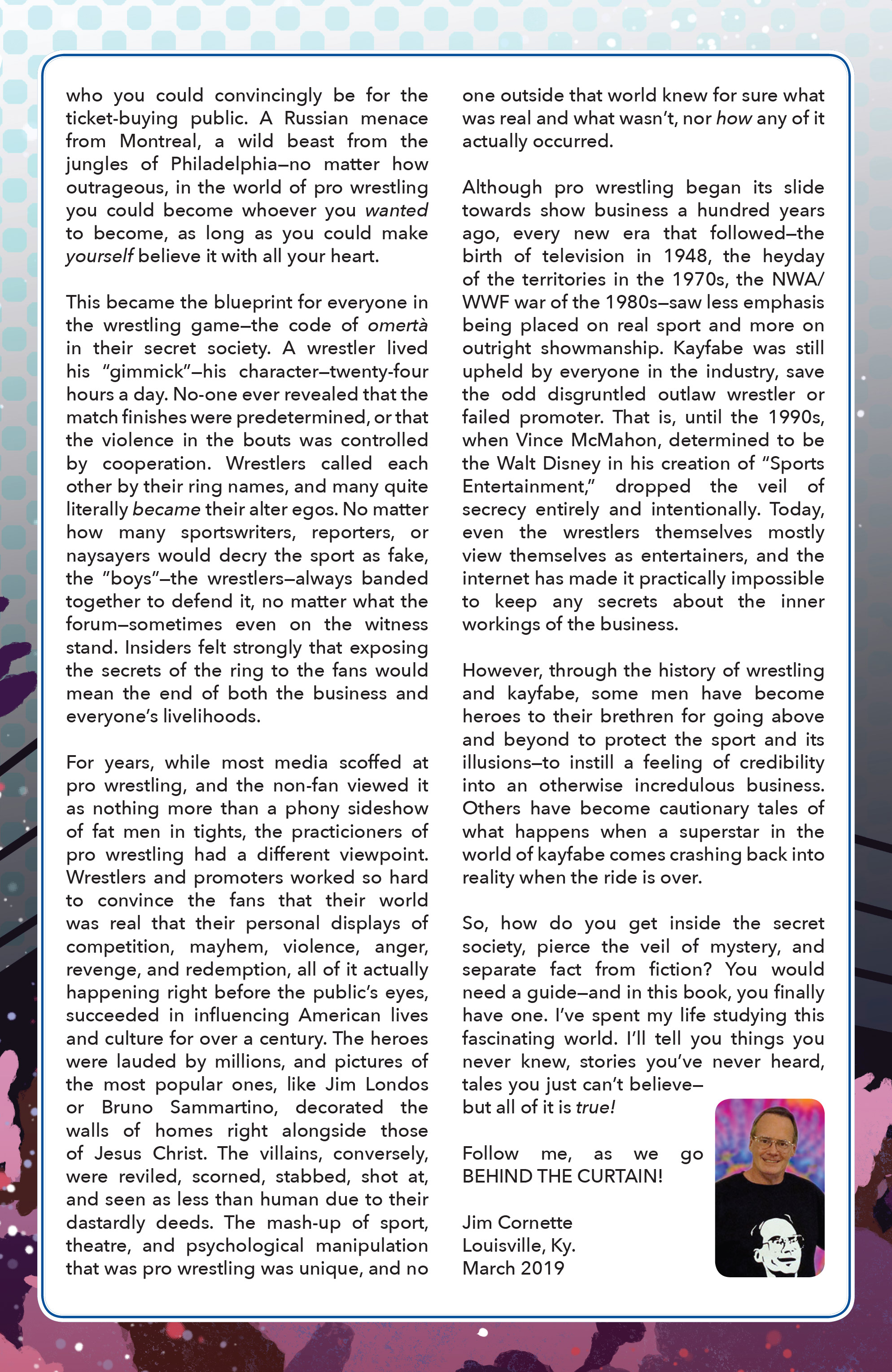 Jim Cornette Presents Behind The Curtain Real Pro Wrestling