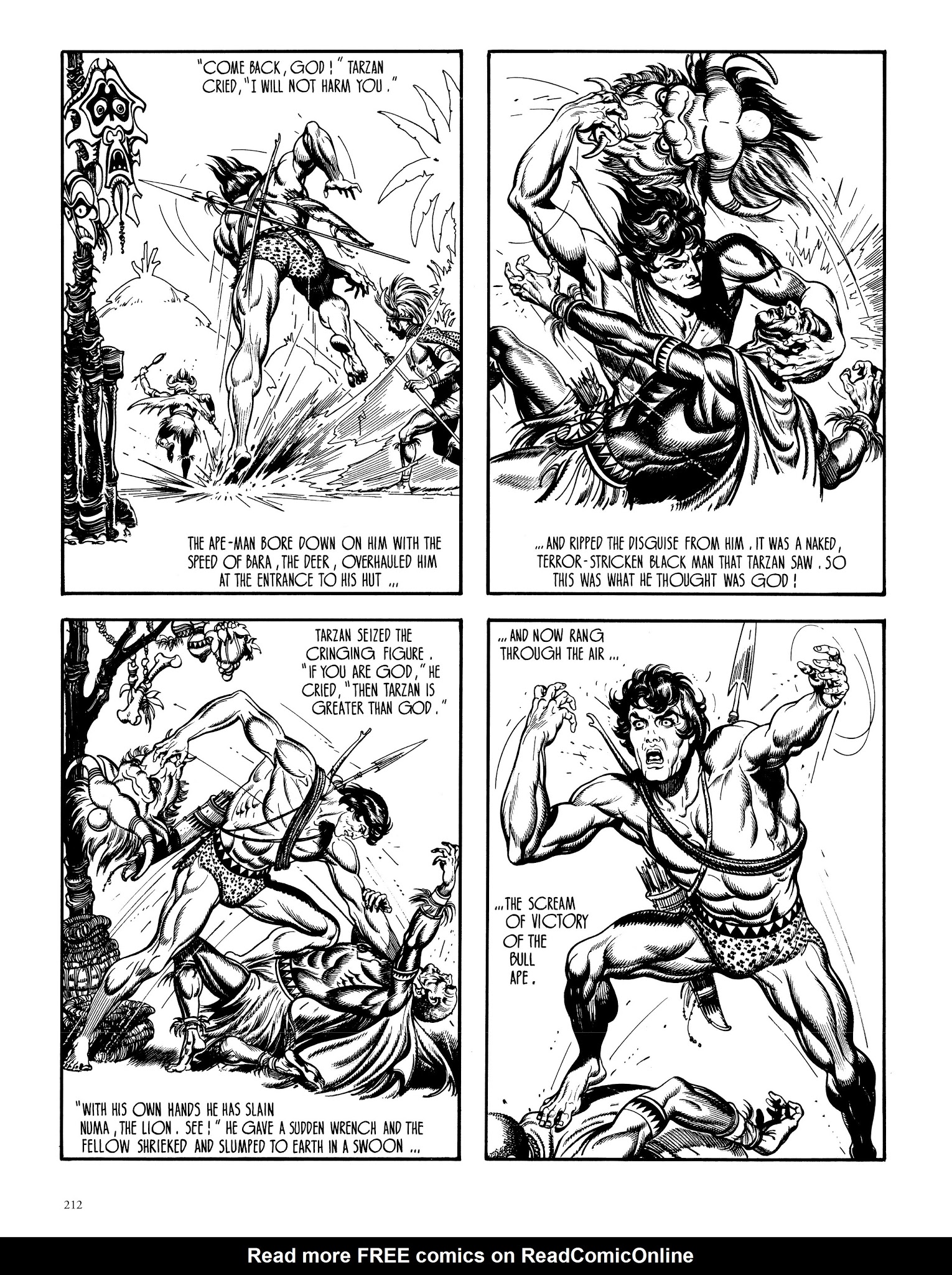 Read online Edgar Rice Burroughs' Tarzan: Burne Hogarth's Lord of the Jungle comic -  Issue # TPB - 211