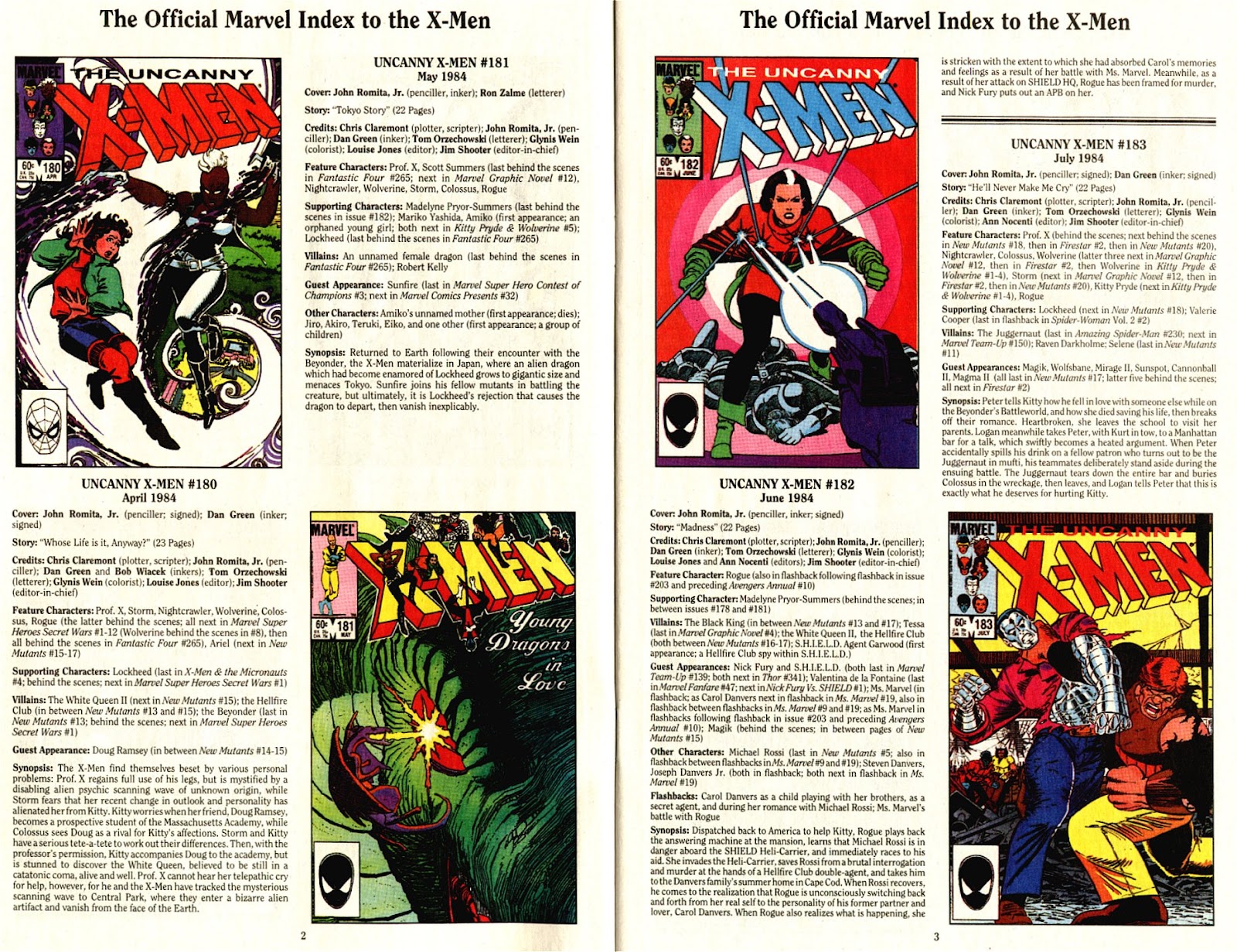 The Official Marvel Index To The X-Men (1994) issue 4 - Page 3