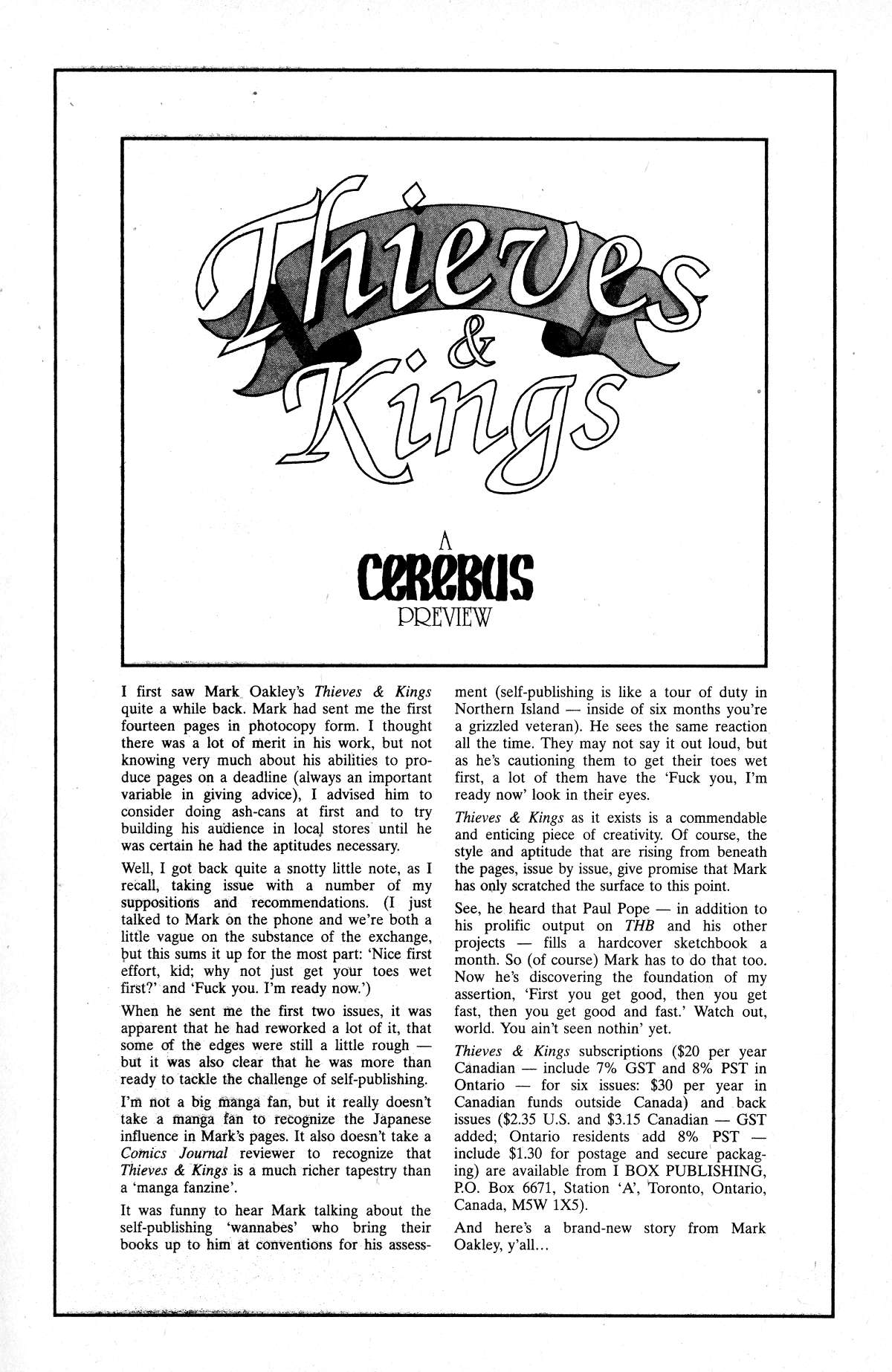 Cerebus Issue #197 #196 - English 28