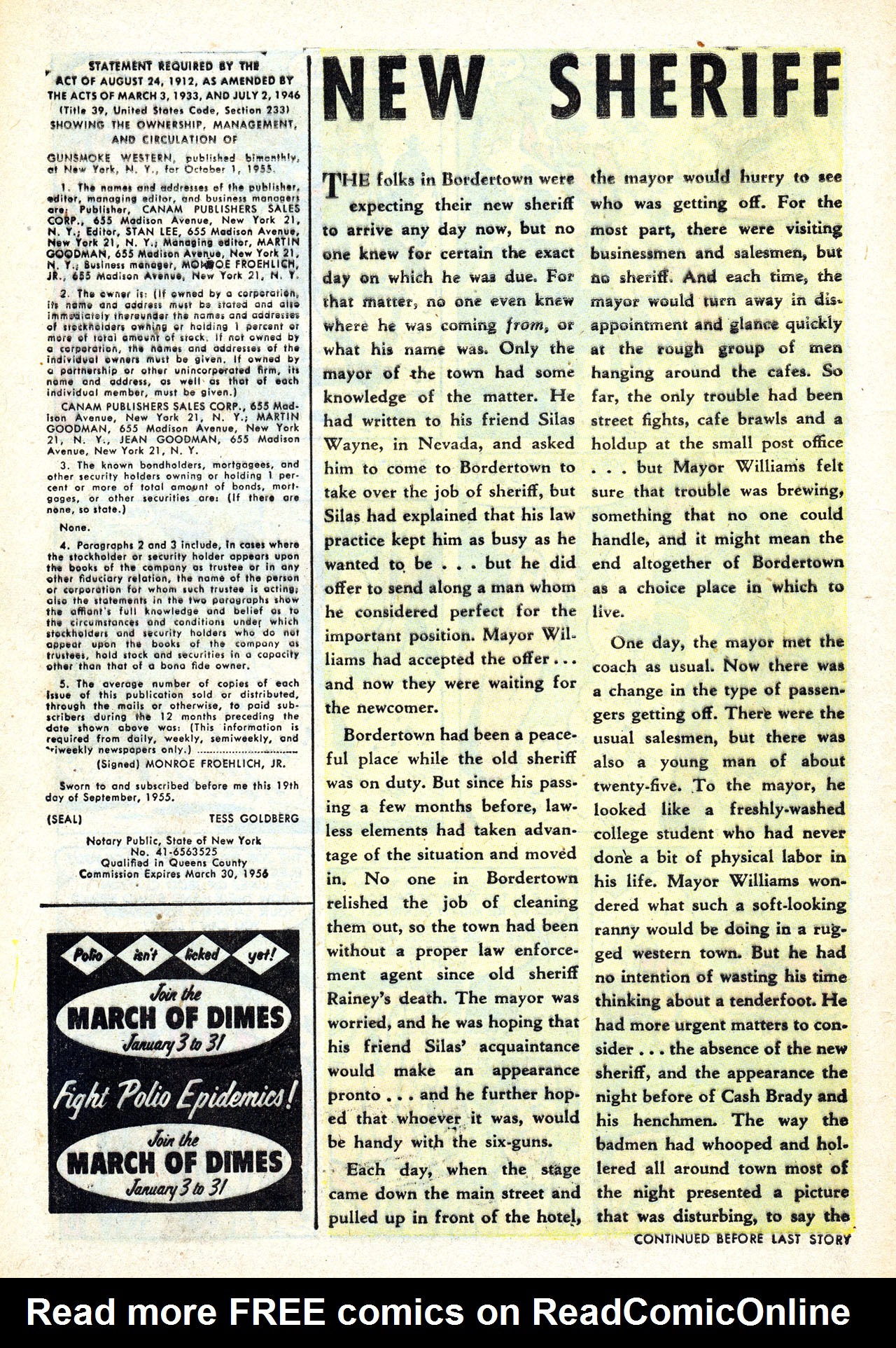 Read online Gunsmoke Western comic -  Issue #34 - 8