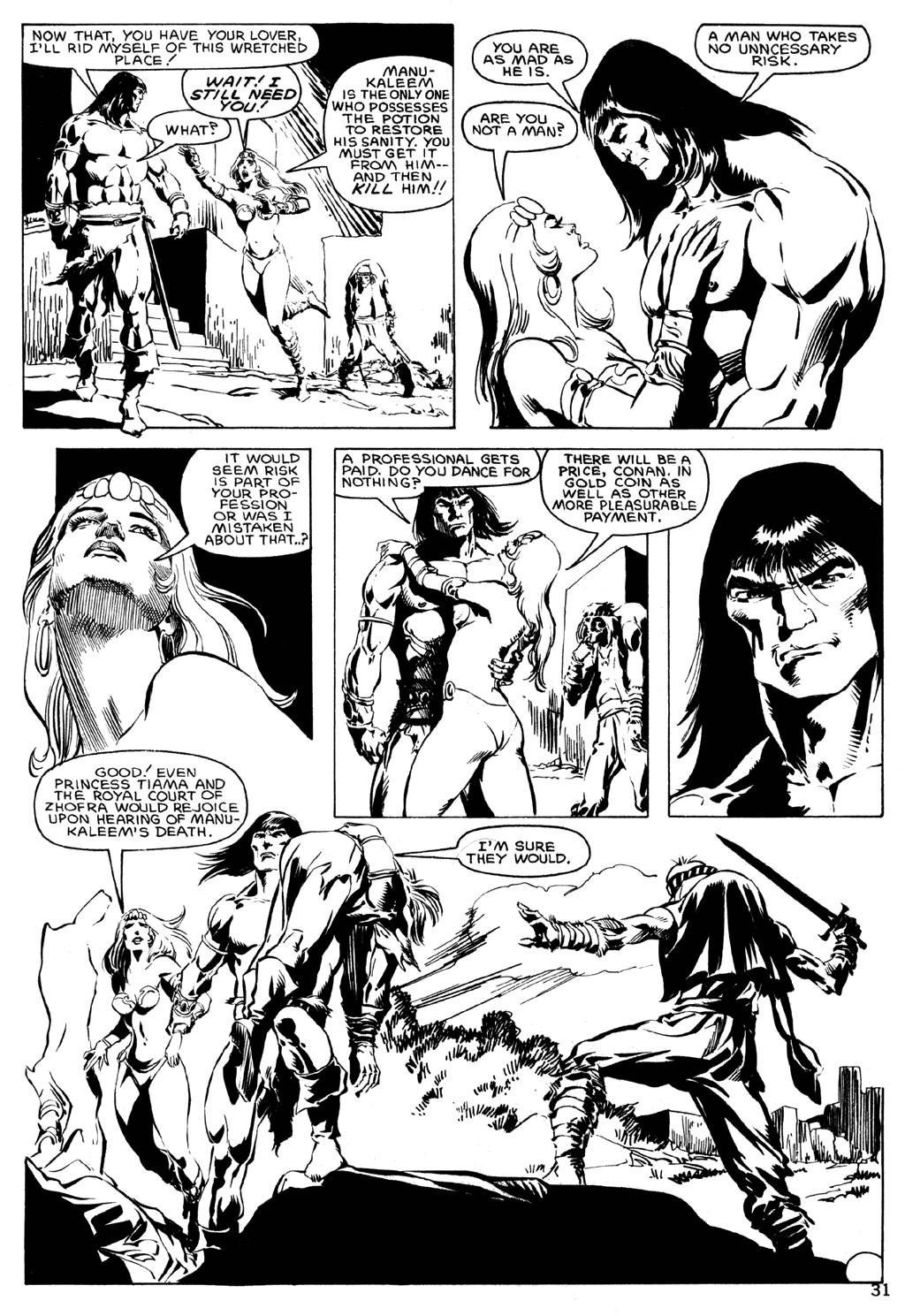 Read online The Savage Sword Of Conan comic -  Issue #120 - 32