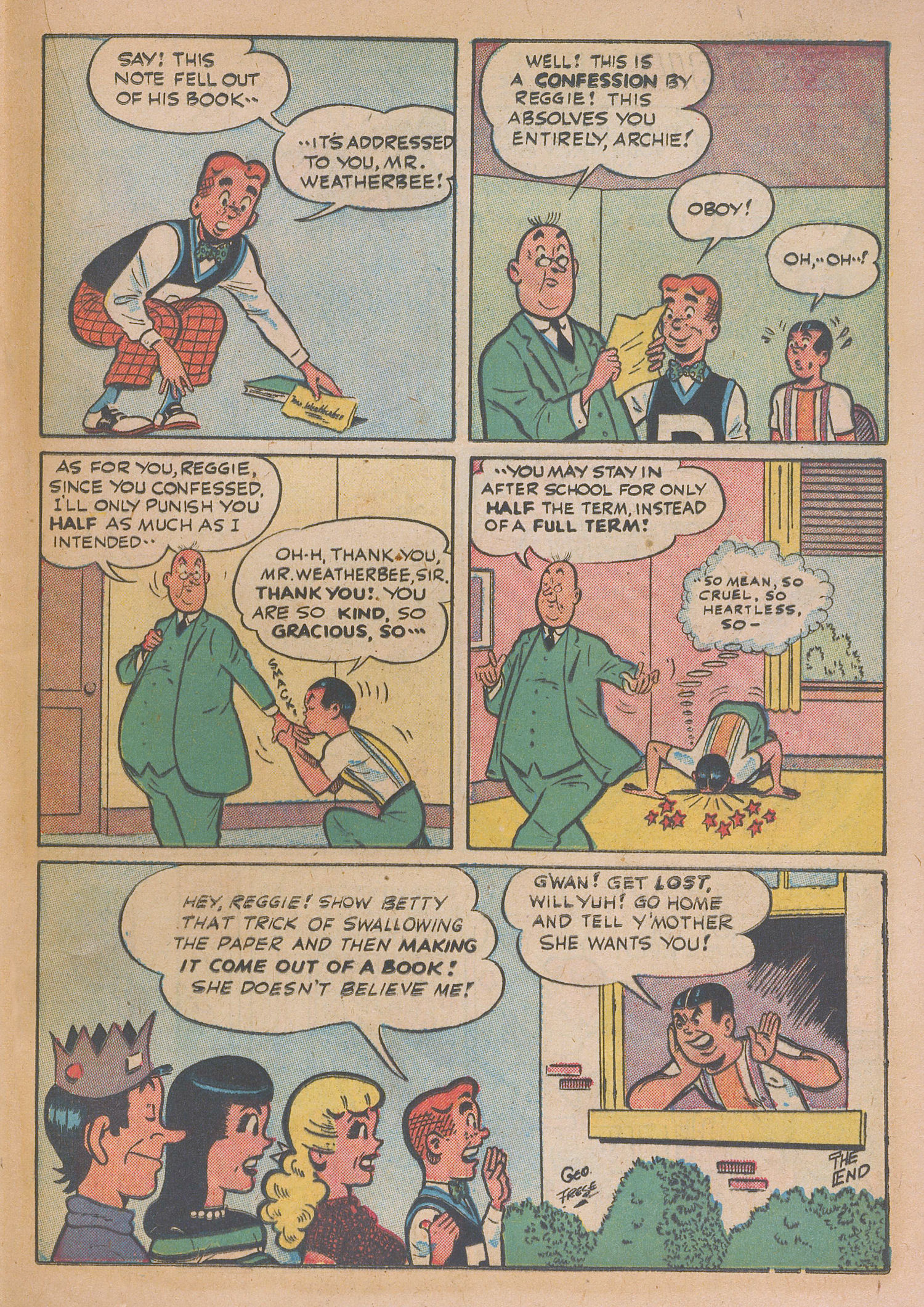 Read online Archie's Rival Reggie comic -  Issue #3 - 19