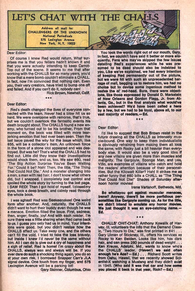 Read online Challengers of the Unknown (1958) comic -  Issue #62 - 21