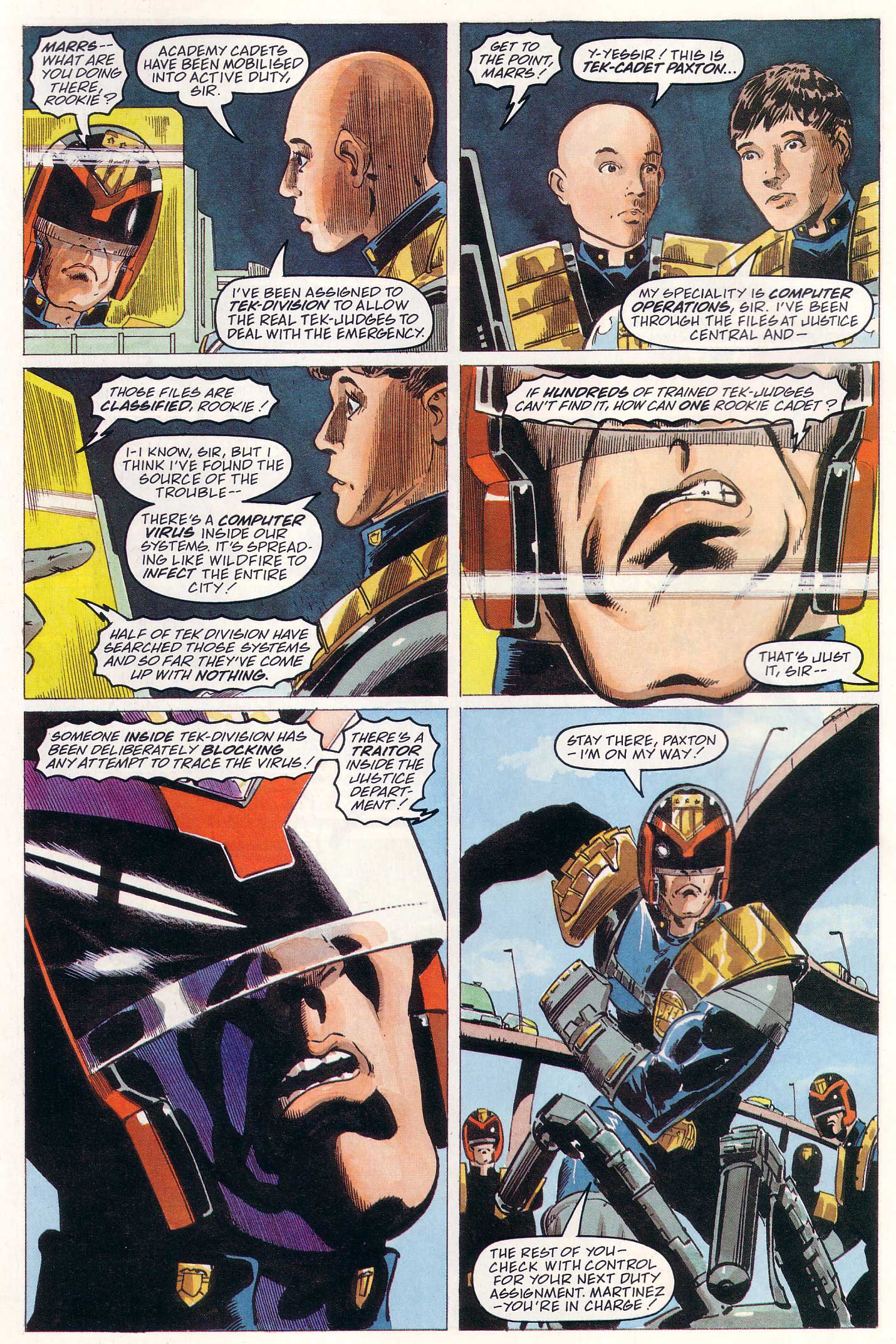 Read online Judge Dredd Lawman of the Future comic -  Issue #22 - 21