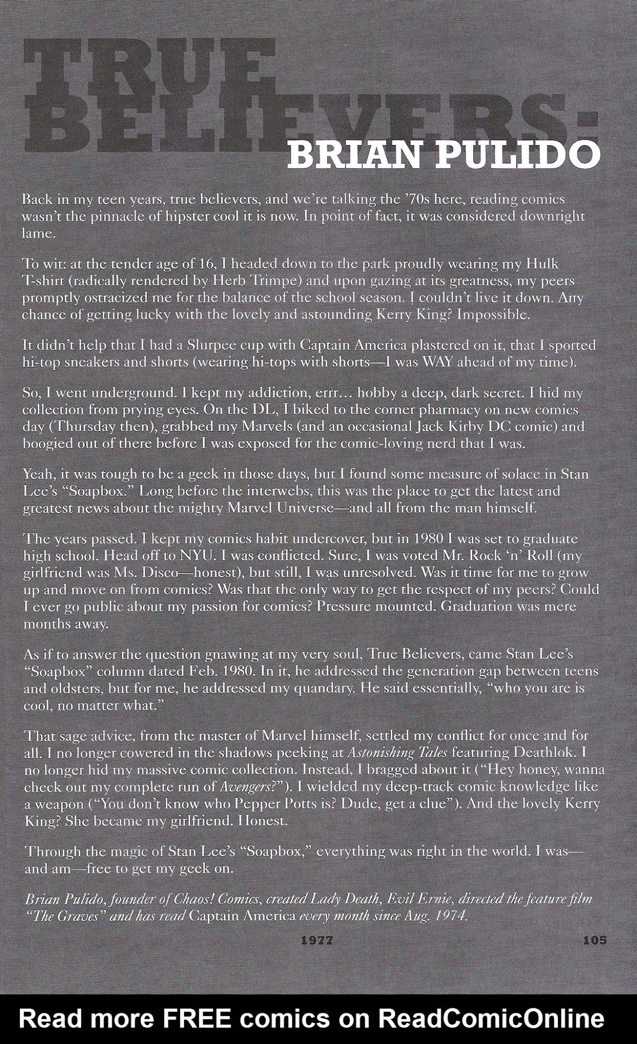 Read online Stan's Soapbox: The Collection comic -  Issue # TPB - 91