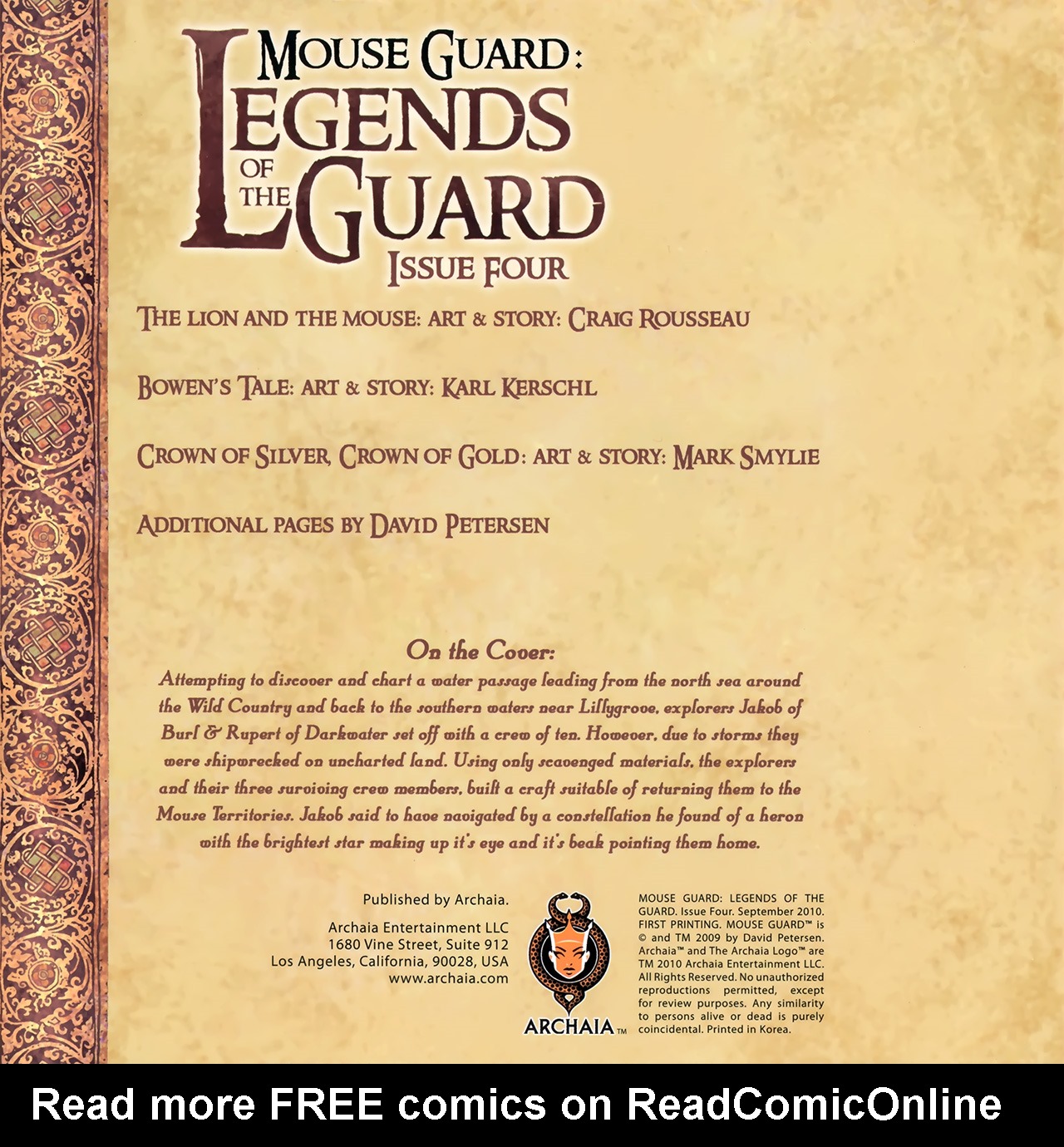 Read online Mouse Guard: Legends of the Guard comic -  Issue #4 - 2