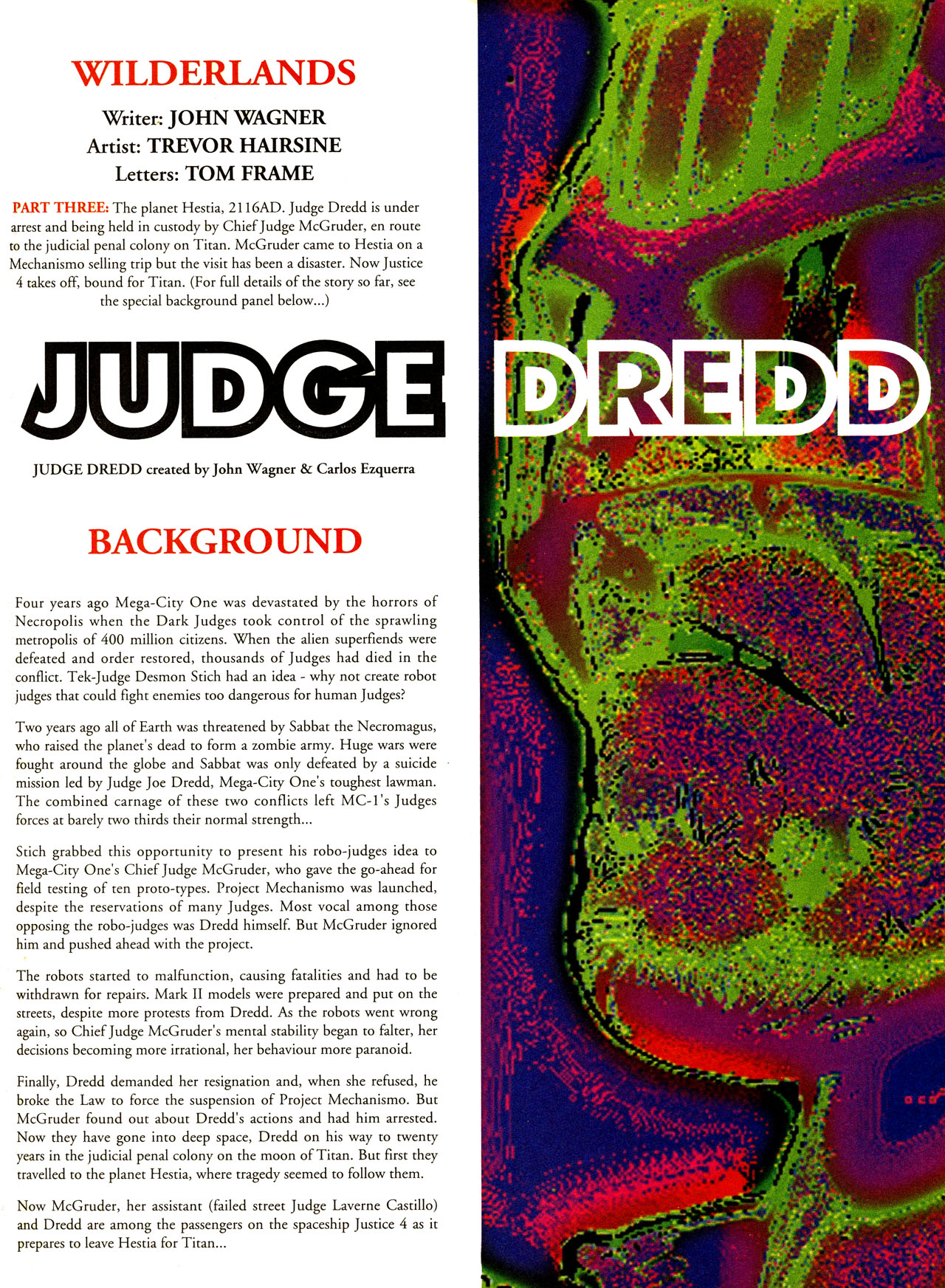 Read online Judge Dredd: The Megazine (vol. 2) comic -  Issue #63 - 3