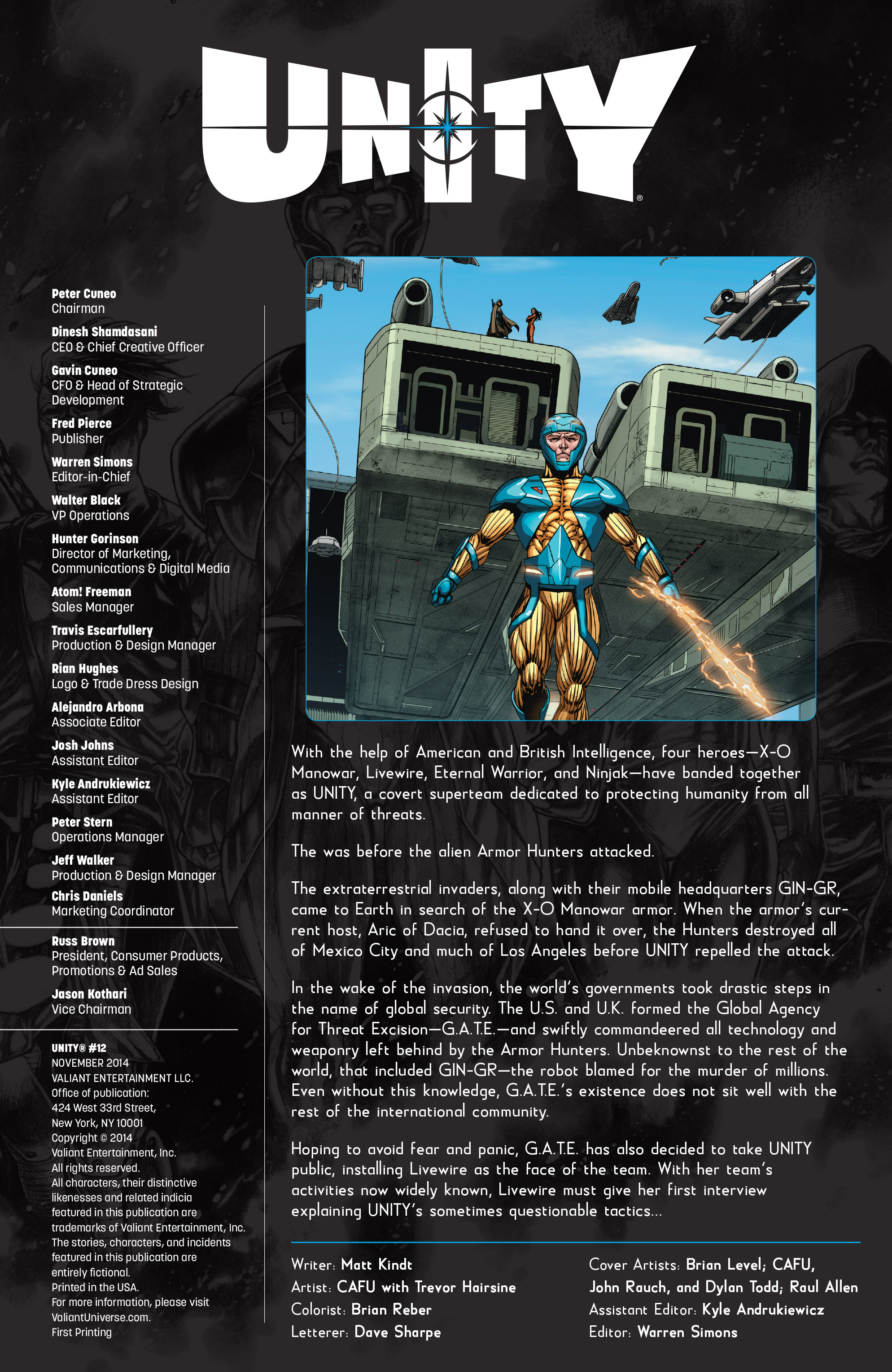 Read online Unity (2013) comic -  Issue #12 - 2