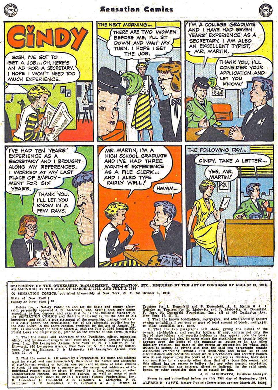 Read online Sensation (Mystery) Comics comic -  Issue #96 - 36