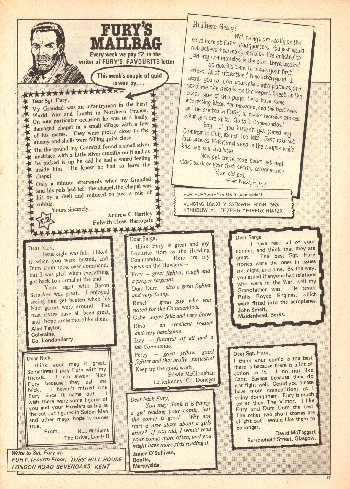 Read online Fury (1977) comic -  Issue #22 - 17