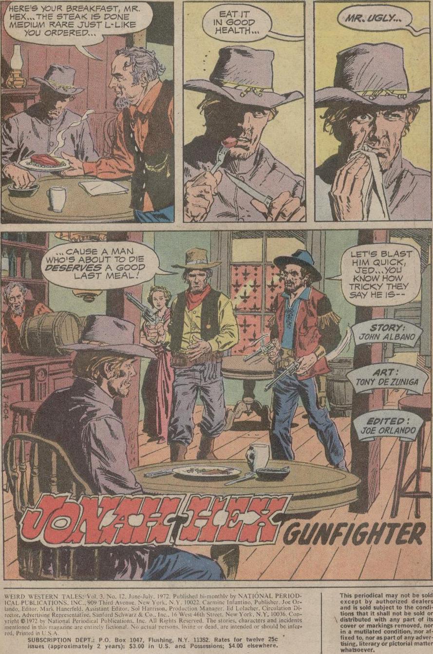Read online Weird Western Tales (1972) comic -  Issue #12 - 2