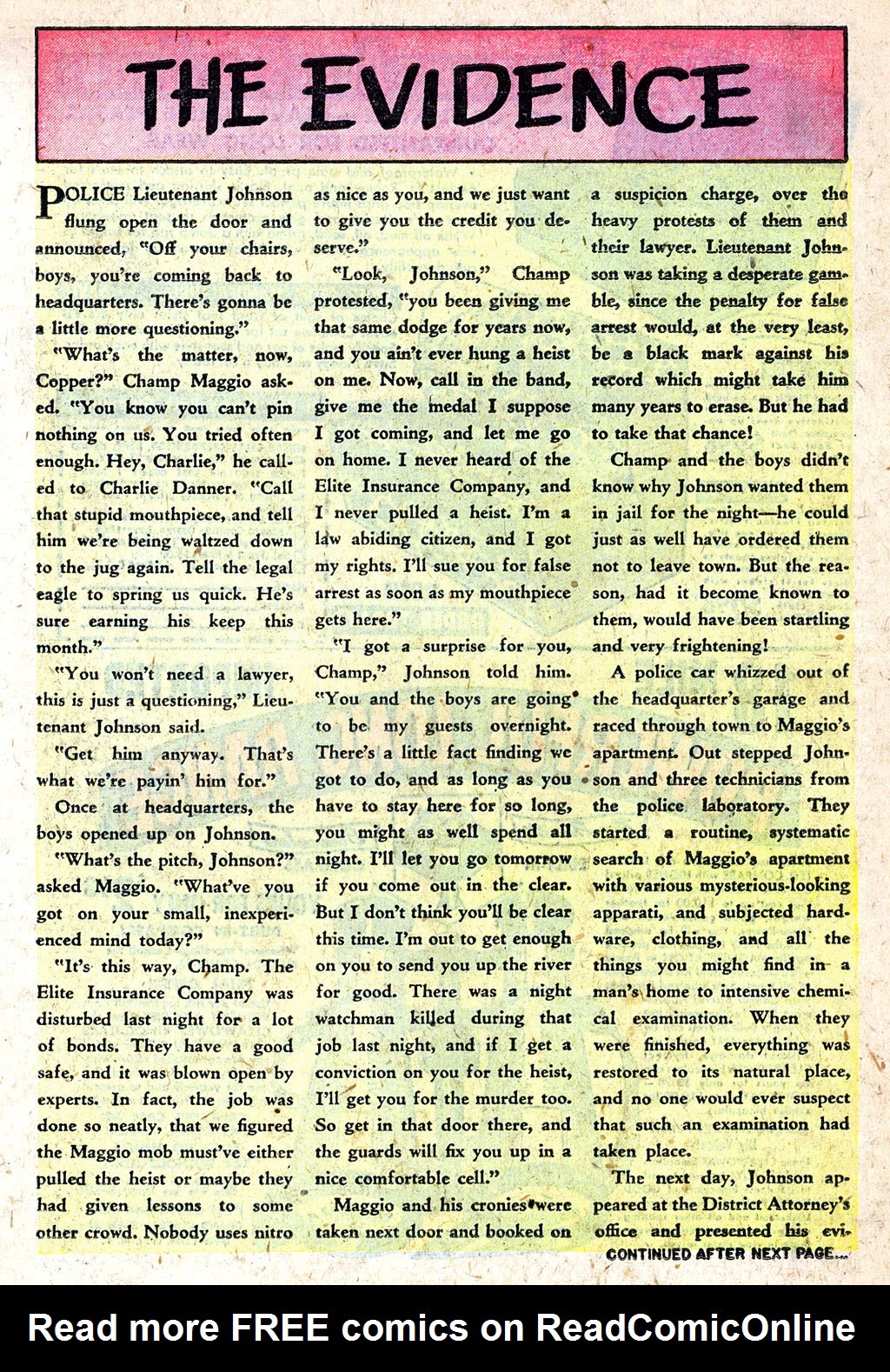 Read online Police Action comic -  Issue #1 - 18