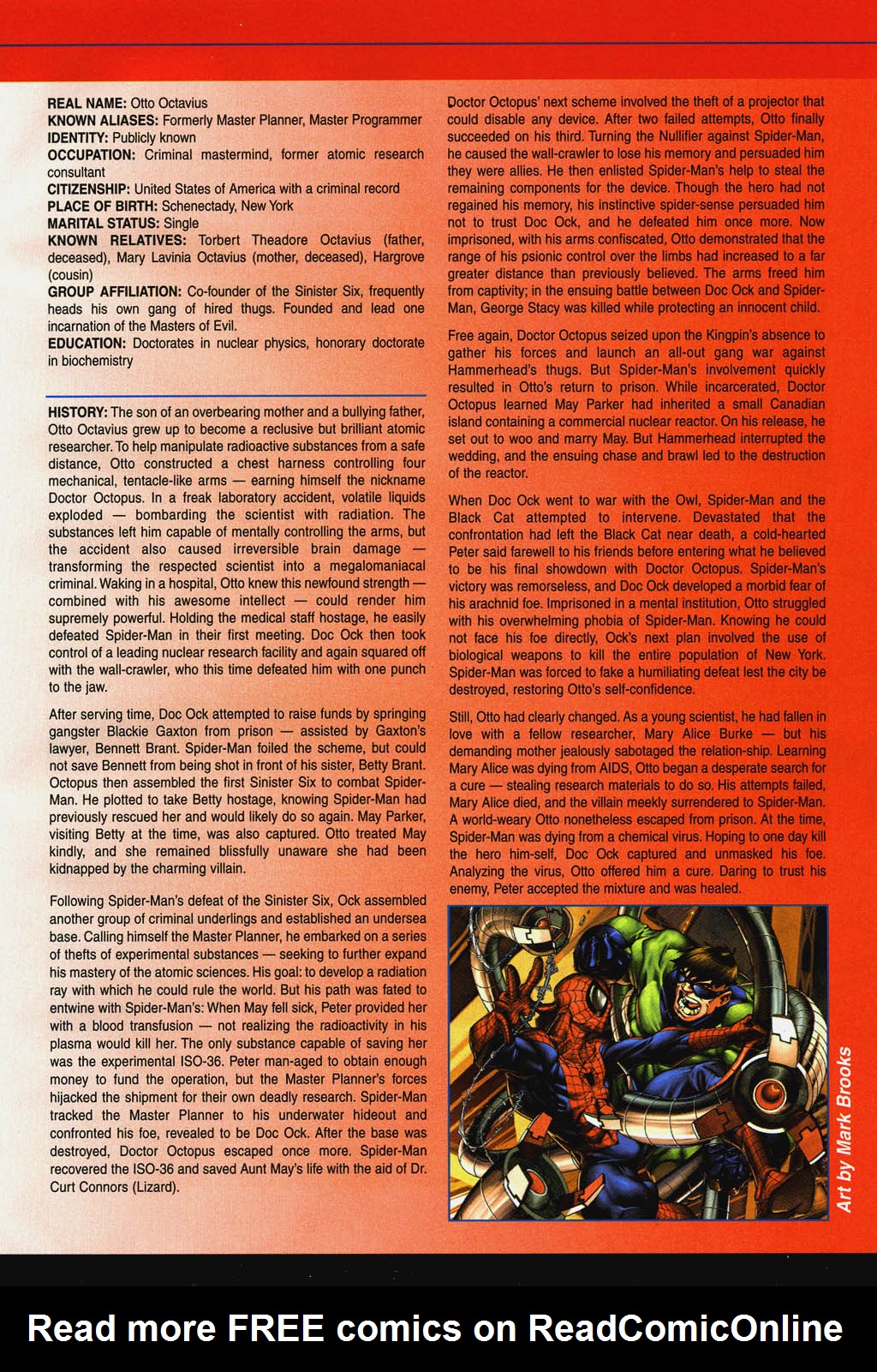 Read online Official Handbook of the Marvel Universe: Spider-Man 2004 comic -  Issue # Full - 11