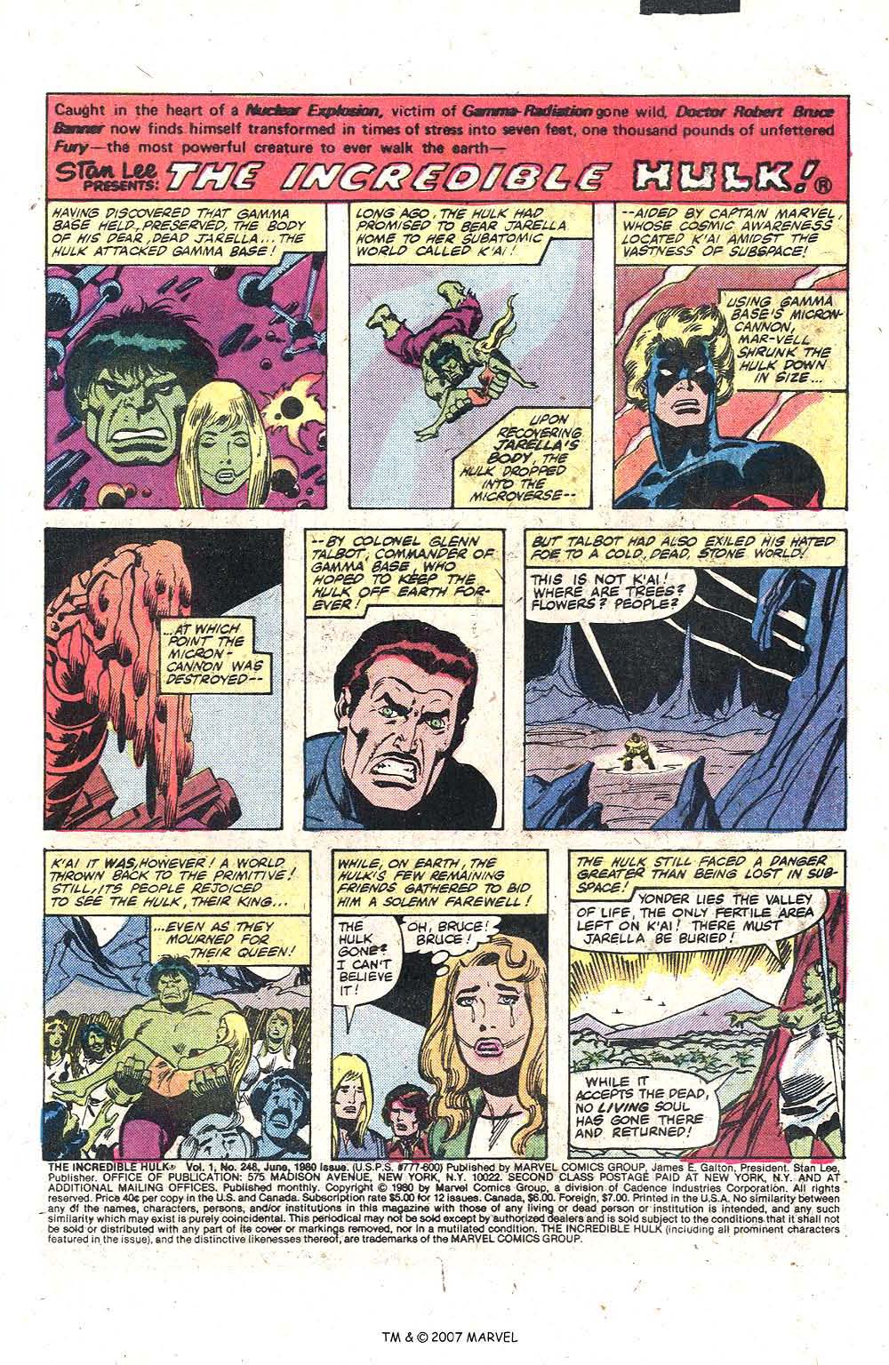 Read online The Incredible Hulk (1968) comic -  Issue #248 - 3