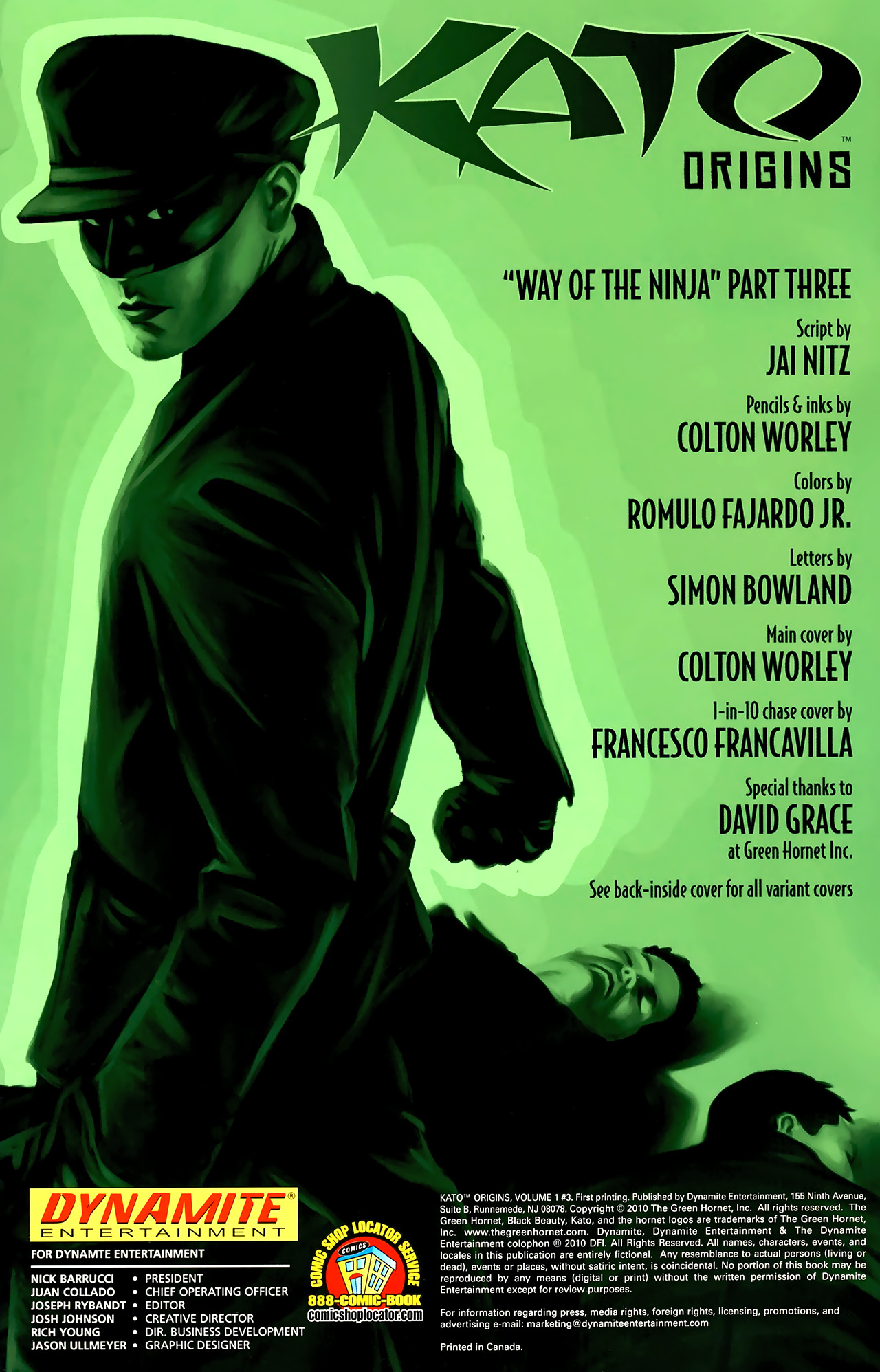 Read online Kato Origins comic -  Issue #3 - 2