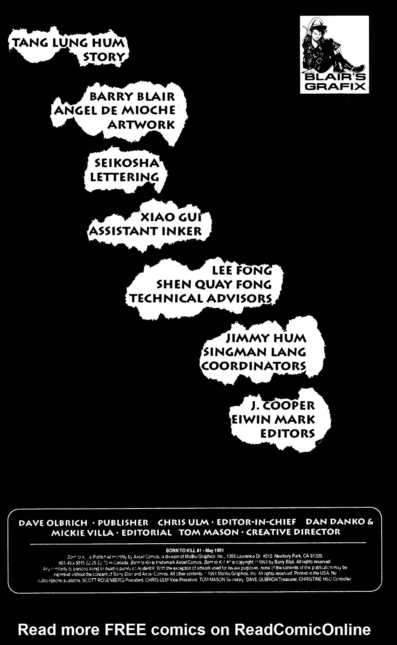 Read online Born to Kill comic -  Issue #1 - 2