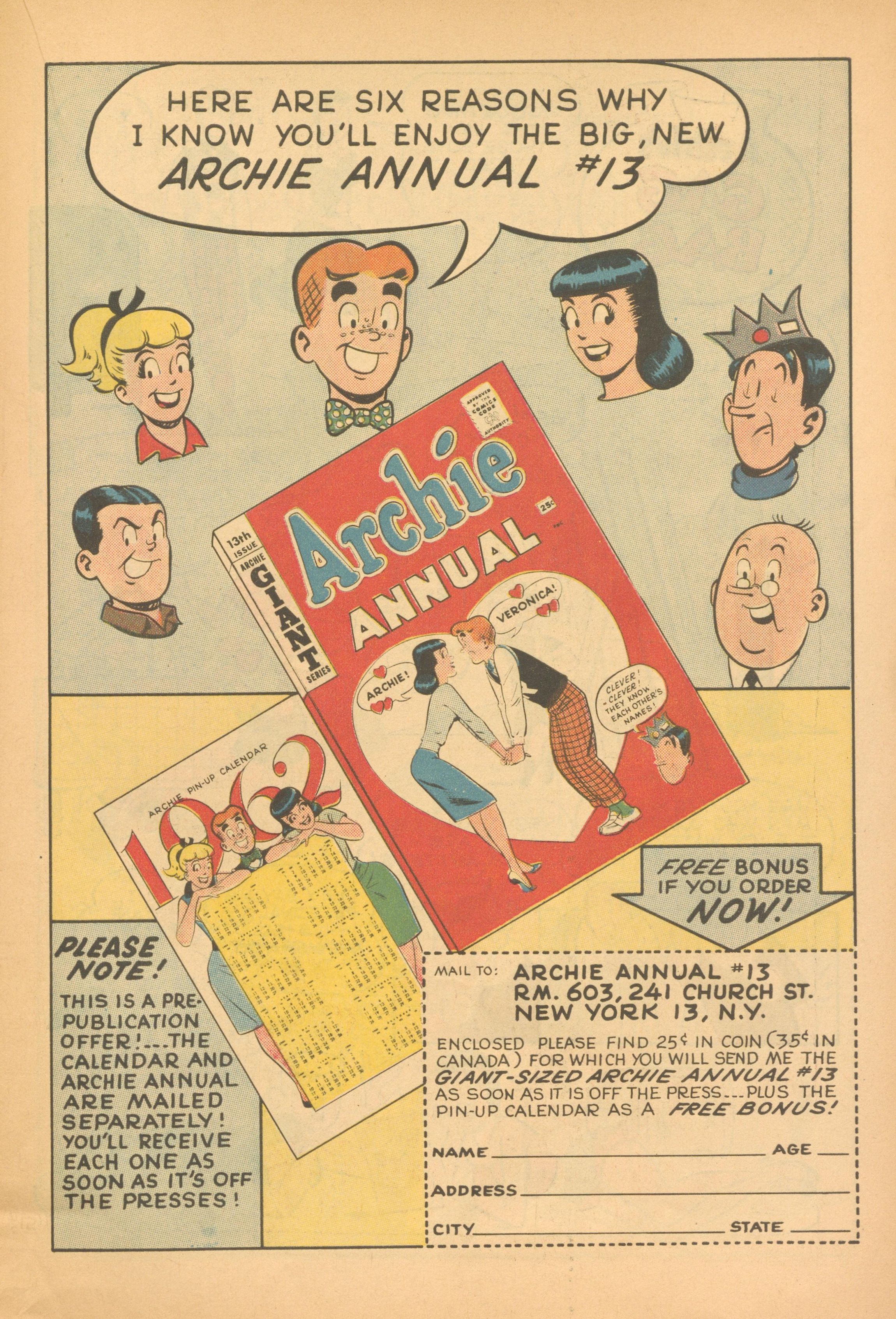 Read online Archie's Joke Book Magazine comic -  Issue #55 - 19