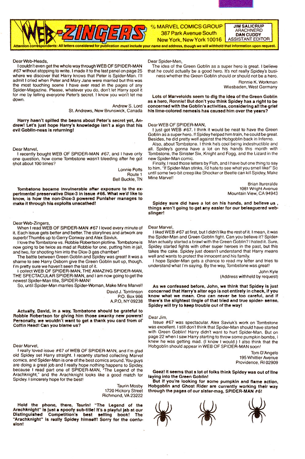 Read online Web of Spider-Man (1985) comic -  Issue #73 - 25