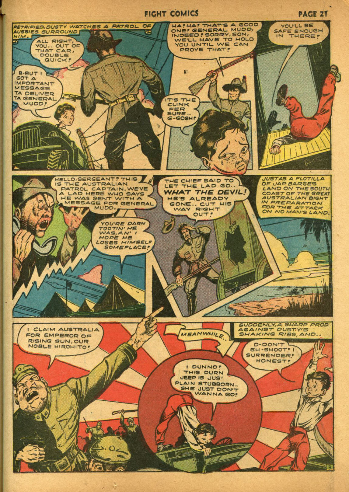 Read online Fight Comics comic -  Issue #21 - 23