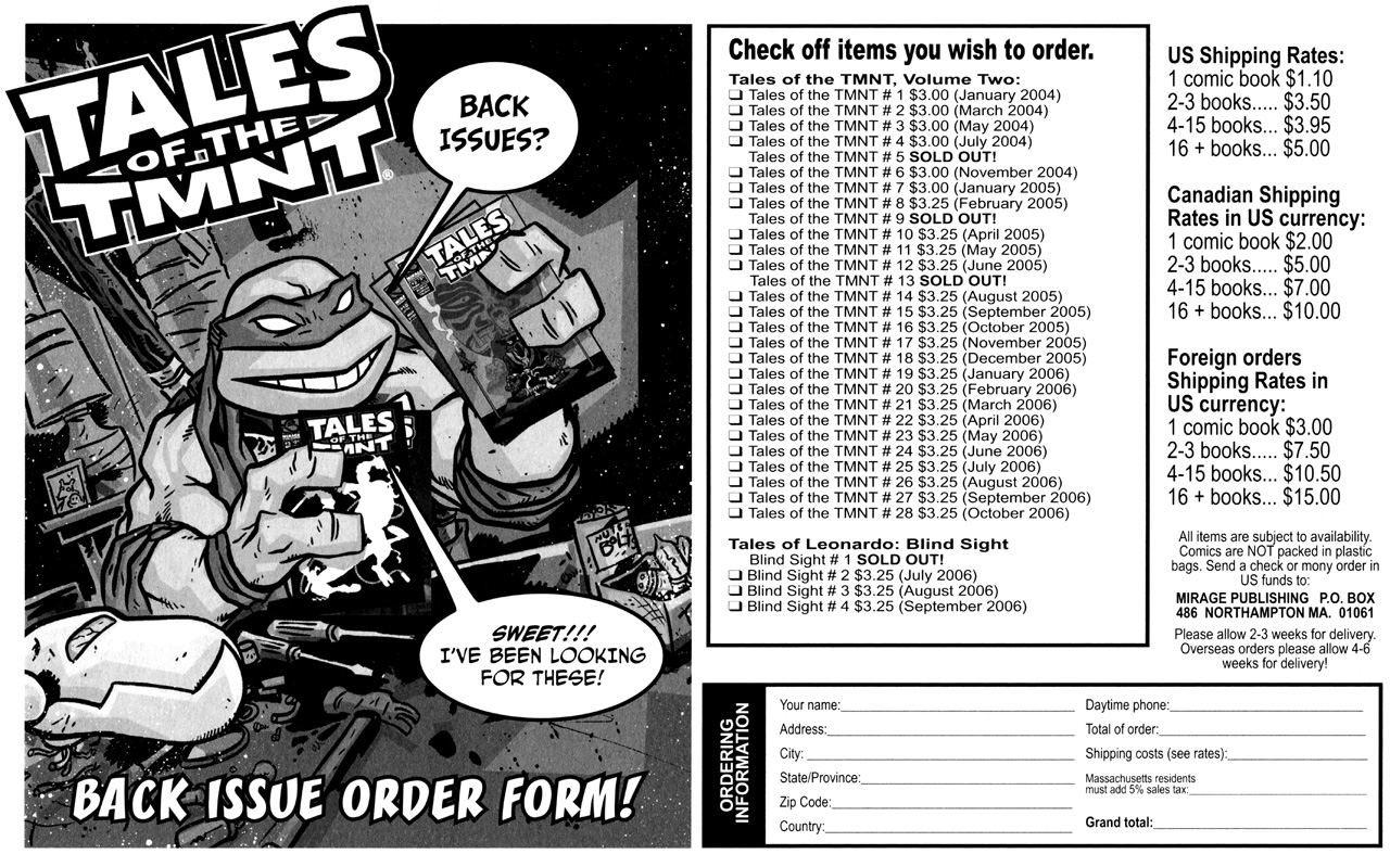 Read online Tales of the TMNT comic -  Issue #29 - 33
