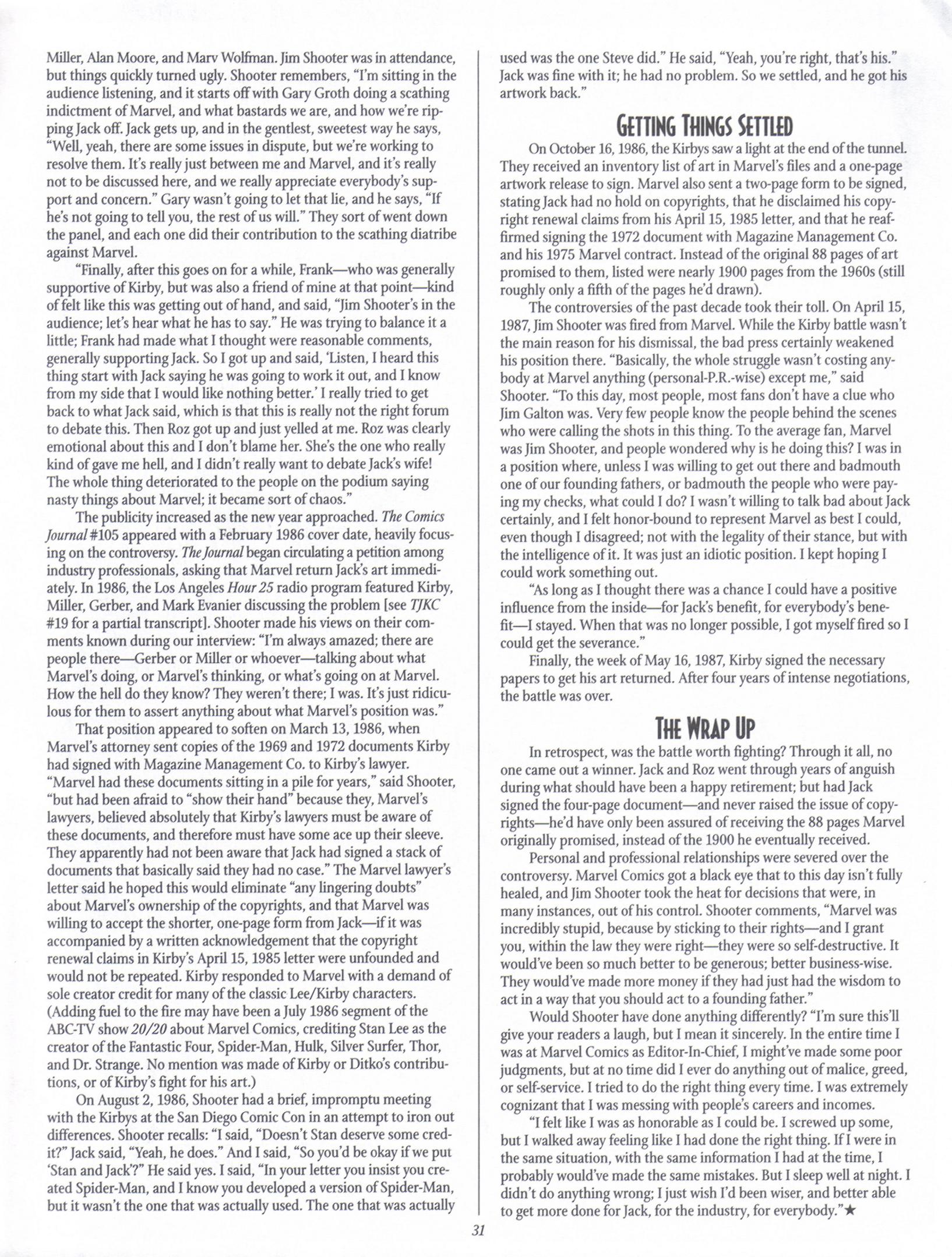 Read online The Jack Kirby Collector comic -  Issue #24 - 31