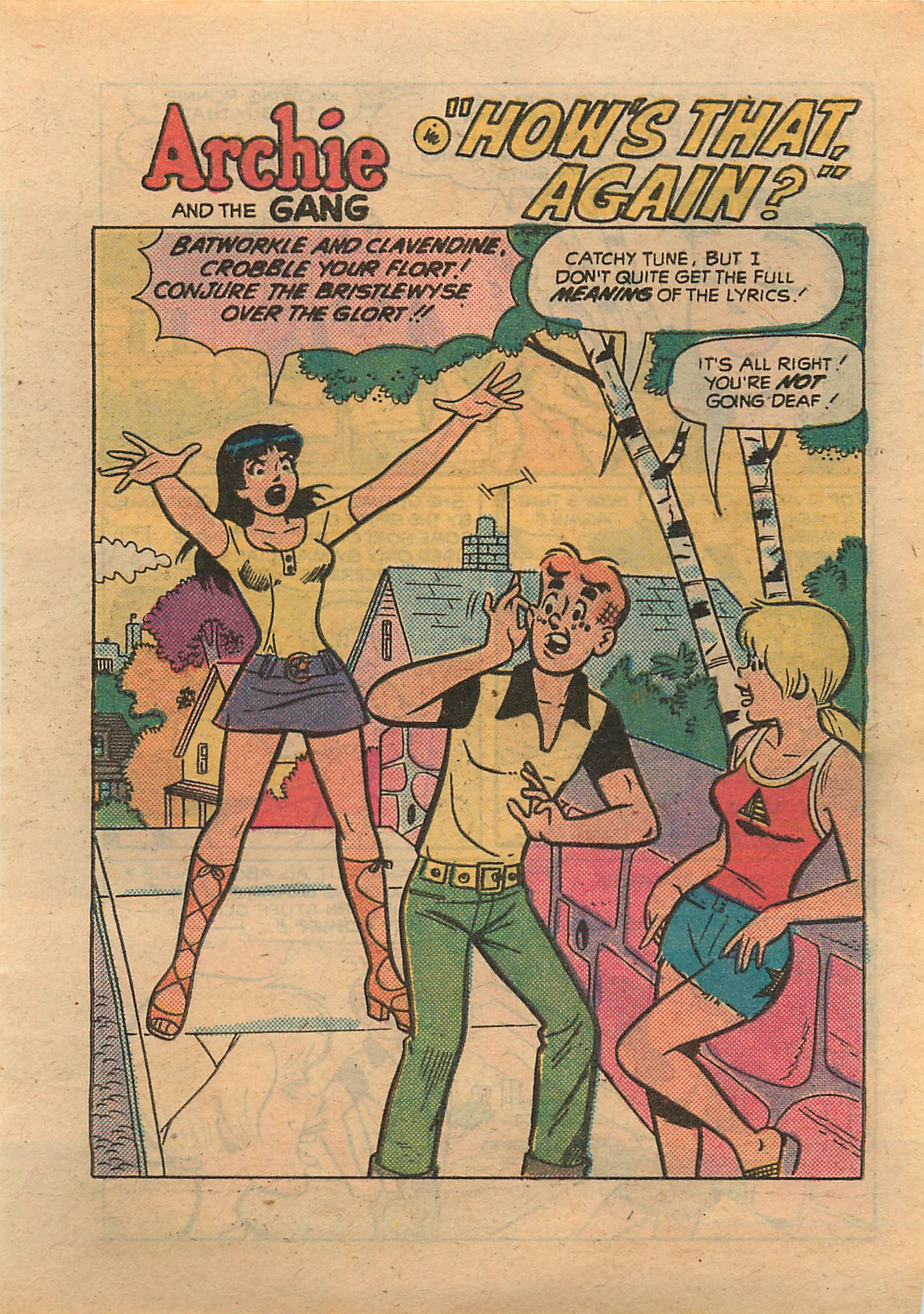 Read online Archie...Archie Andrews, Where Are You? Digest Magazine comic -  Issue #19 - 83