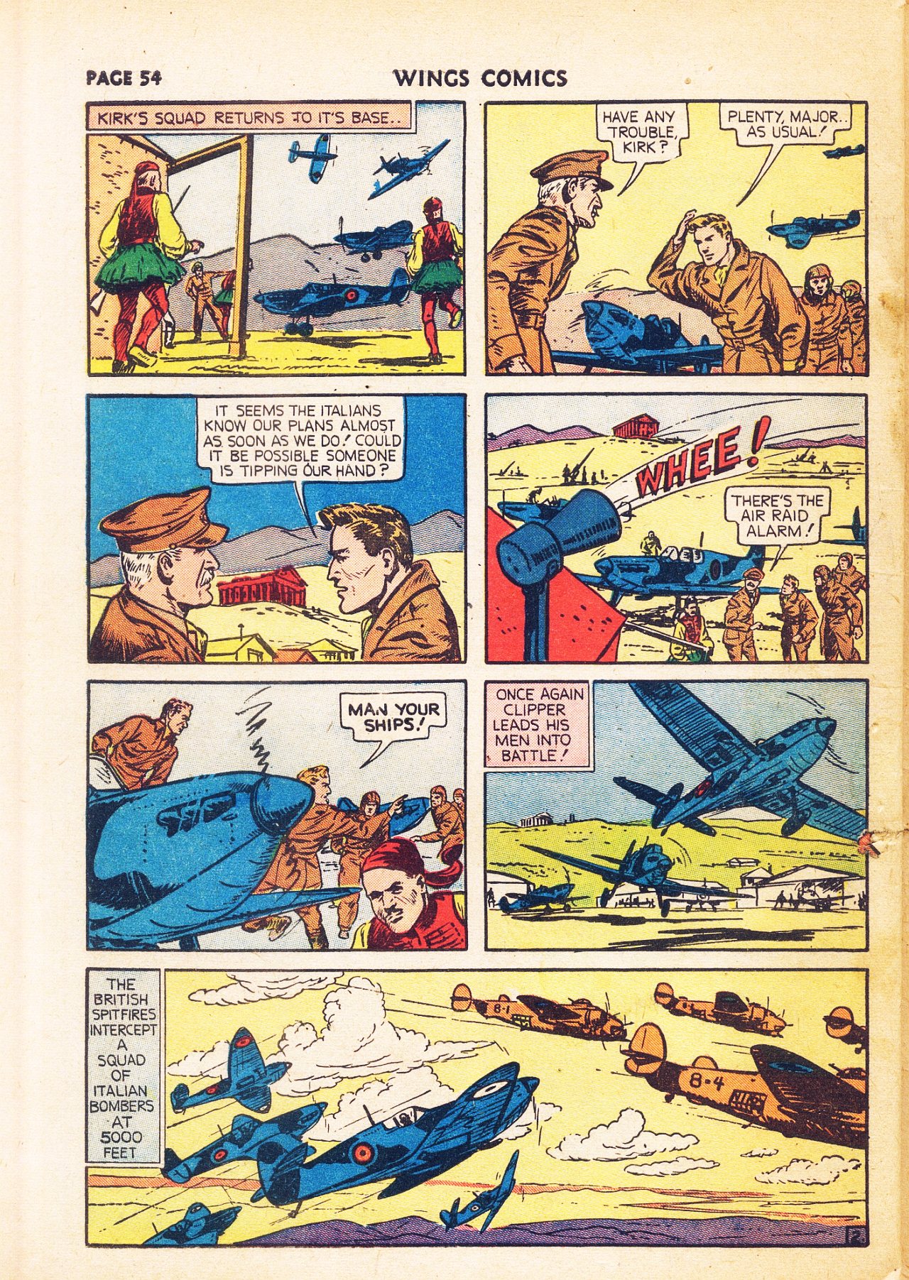 Read online Wings Comics comic -  Issue #8 - 56